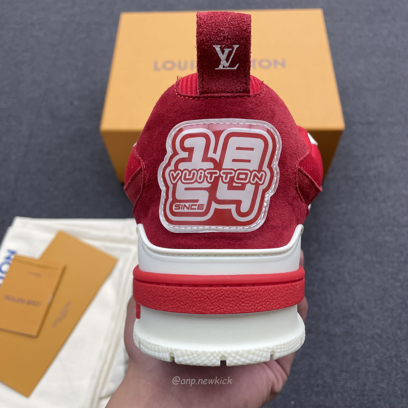 Louis Vuitton Lv Skate Sneaker Red White 1aars5 (6) - newkick.cc