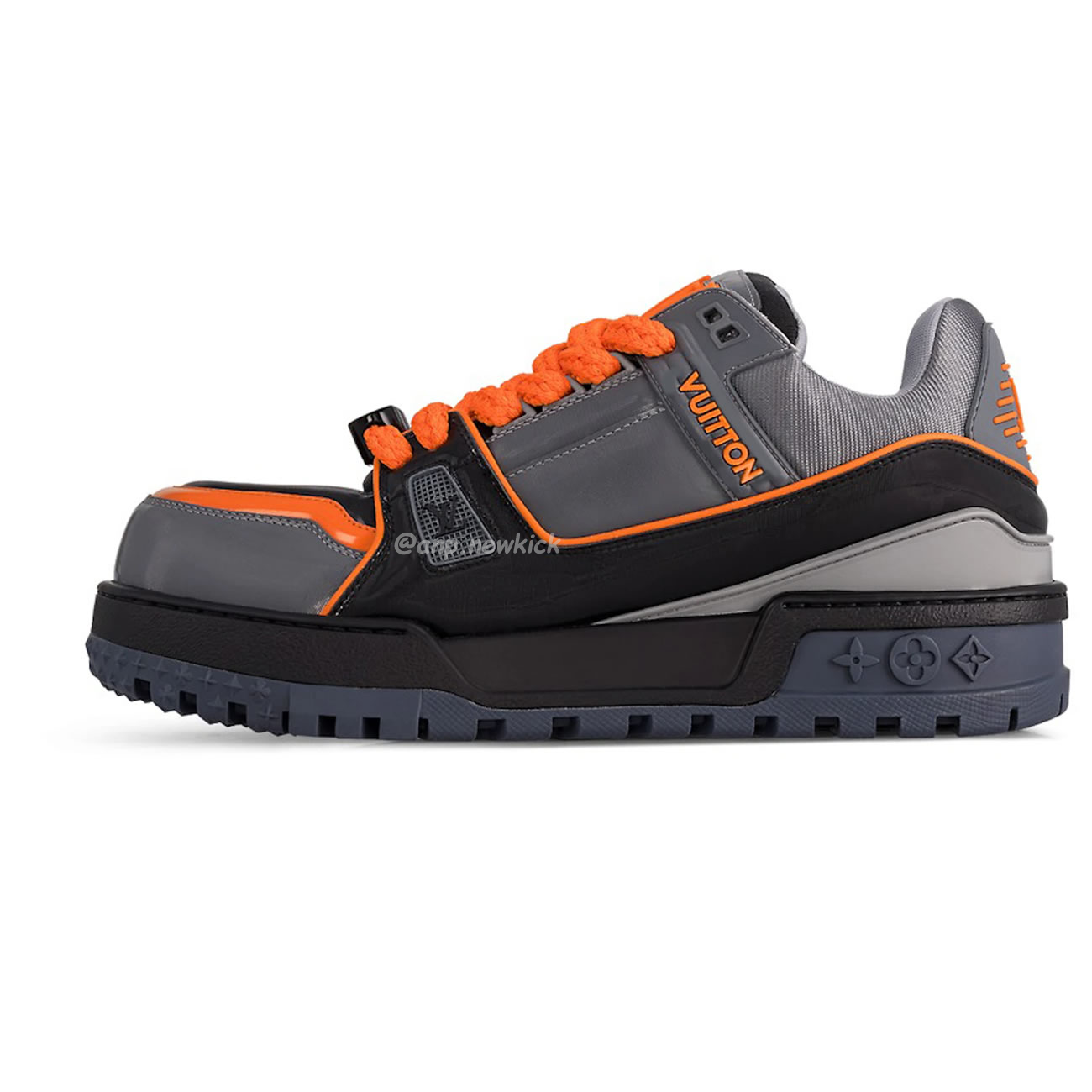 Louis Vuitton Lv Trainer Maxi Black Orange Monogram 1acf6i (1) - newkick.cc