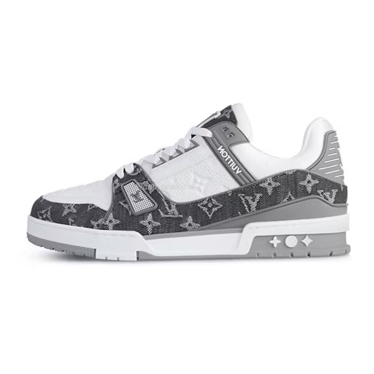 Louis Vuitton Trainer Monogram Denim Grey White 1adf58 (1) - newkick.cc