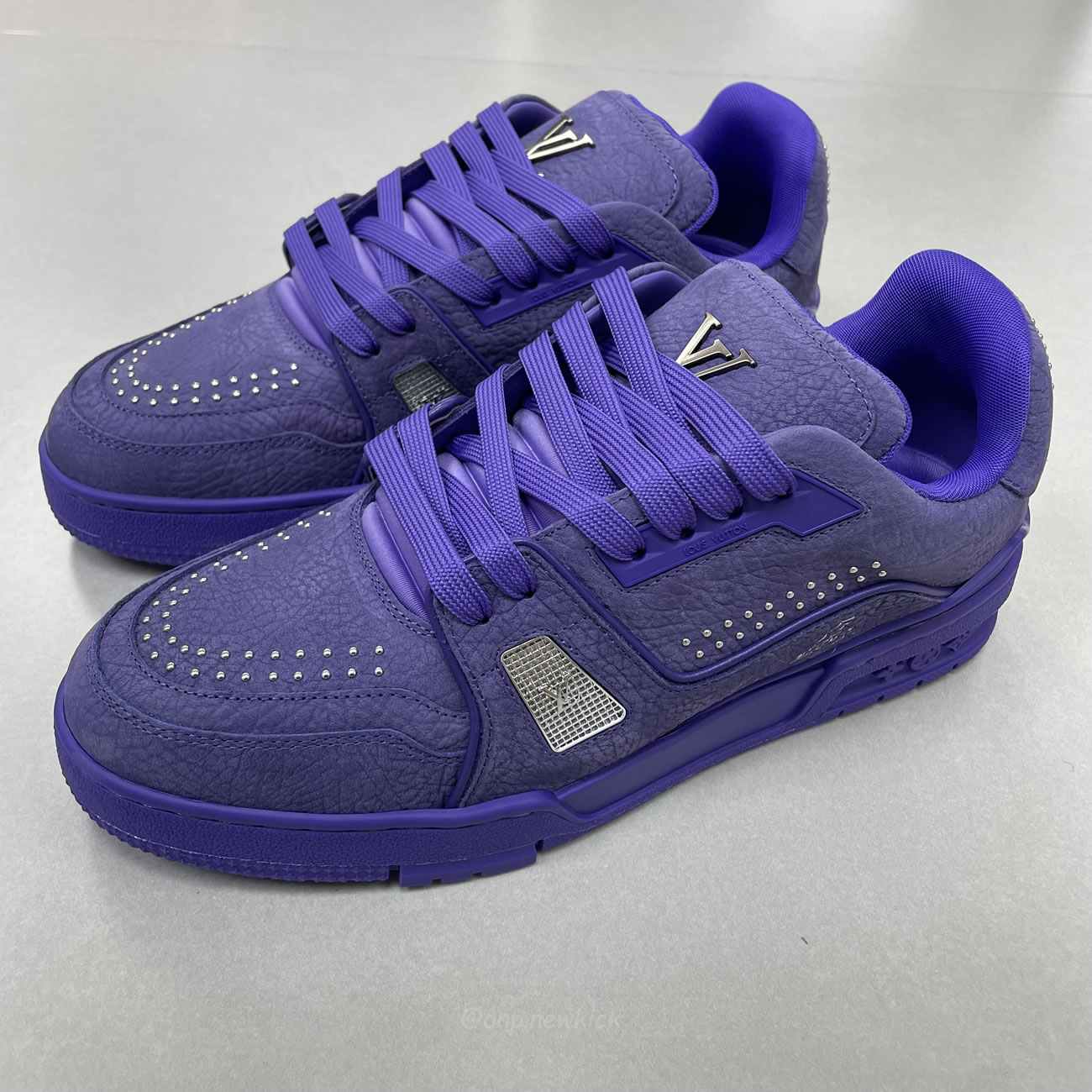 Louis Vuitton Lv Trainer Maxi Sneaker Violet 1adhae (6) - newkick.cc