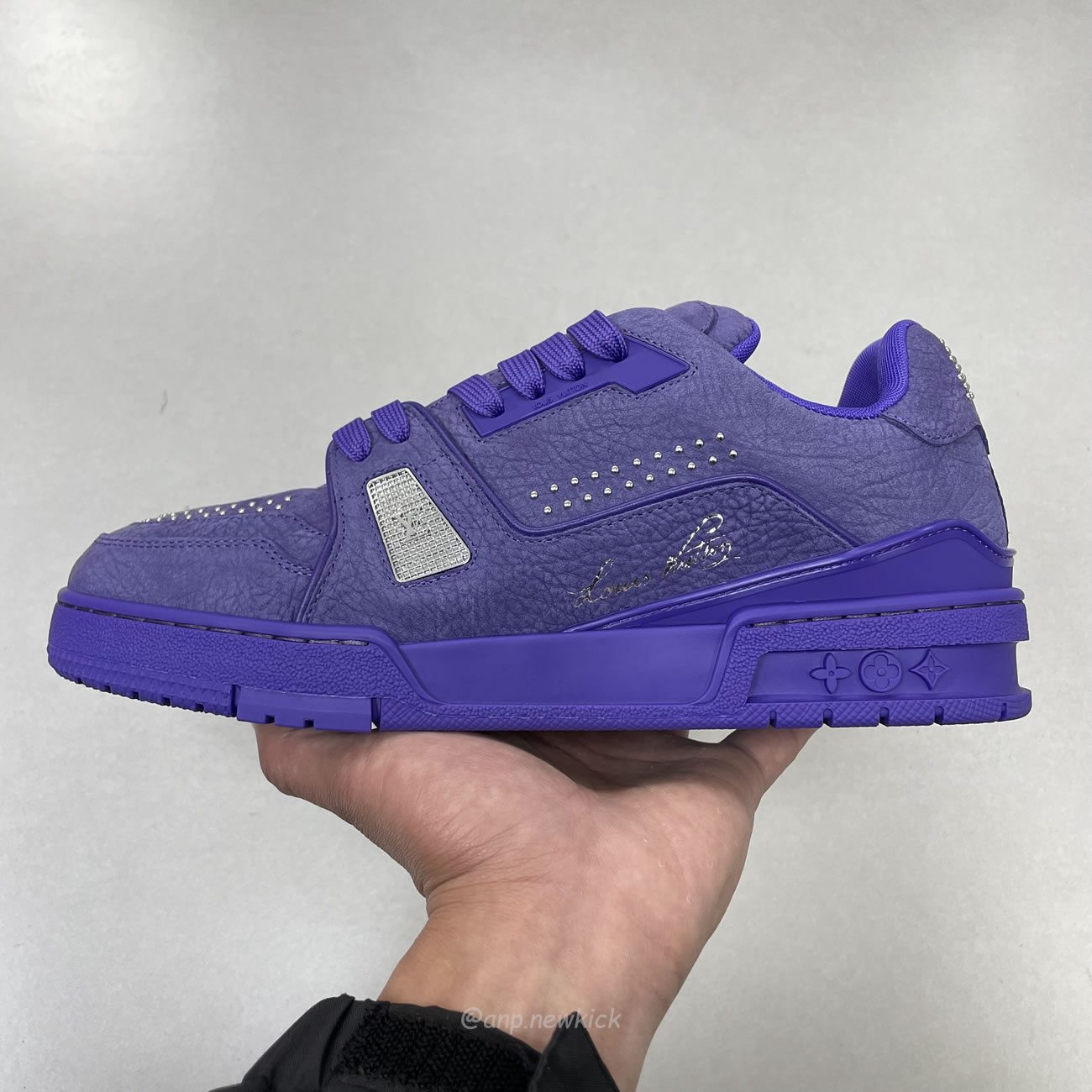 Louis Vuitton Lv Trainer Maxi Sneaker Violet 1adhae (7) - newkick.cc