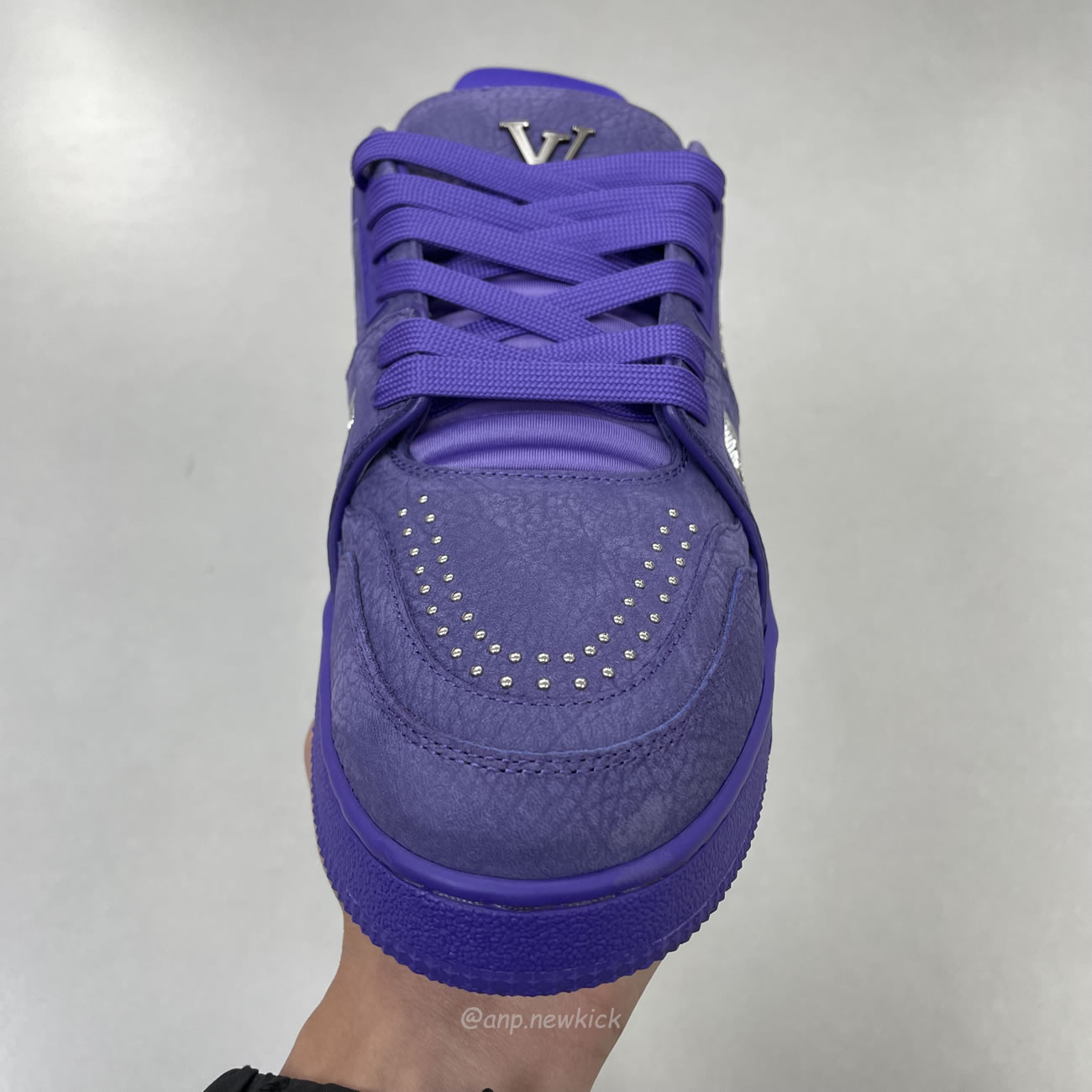 Louis Vuitton Lv Trainer Maxi Sneaker Violet 1adhae (8) - newkick.cc