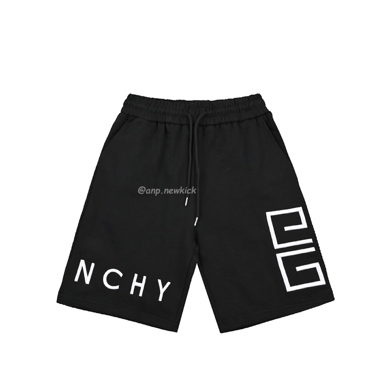 Givenchy 24fw4g Checkered Embroidered Shorts (1) - newkick.cc