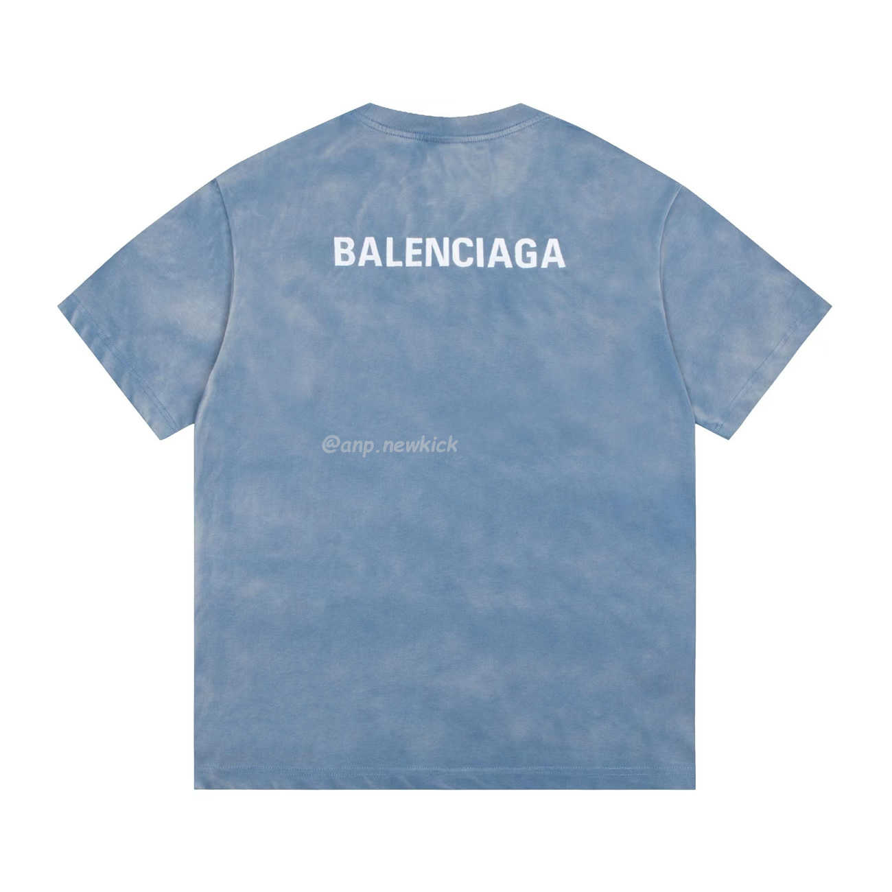 Balenciaga 24ss Letter Logo Printing Short Sleeve Retro T Shirt (5) - newkick.cc