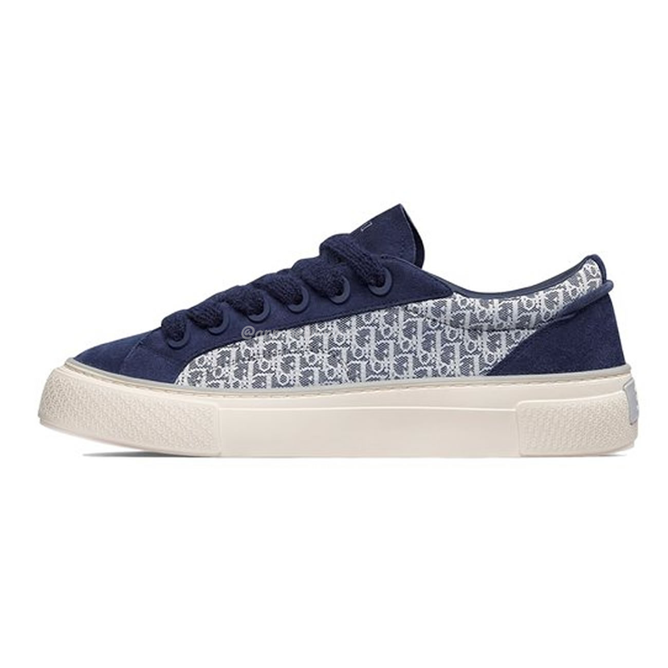 Dior B33 Sneaker Navy Blue Oblique Jacquard 3sn303zwn H559 (1) - newkick.cc