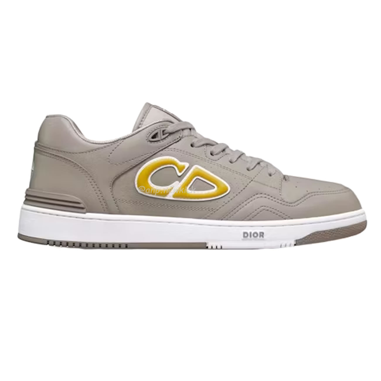 Dior X Stone Island B57 Low Sneaker Gray Yellow Blue Red 3sn318zdl_h822 (9) - newkick.cc