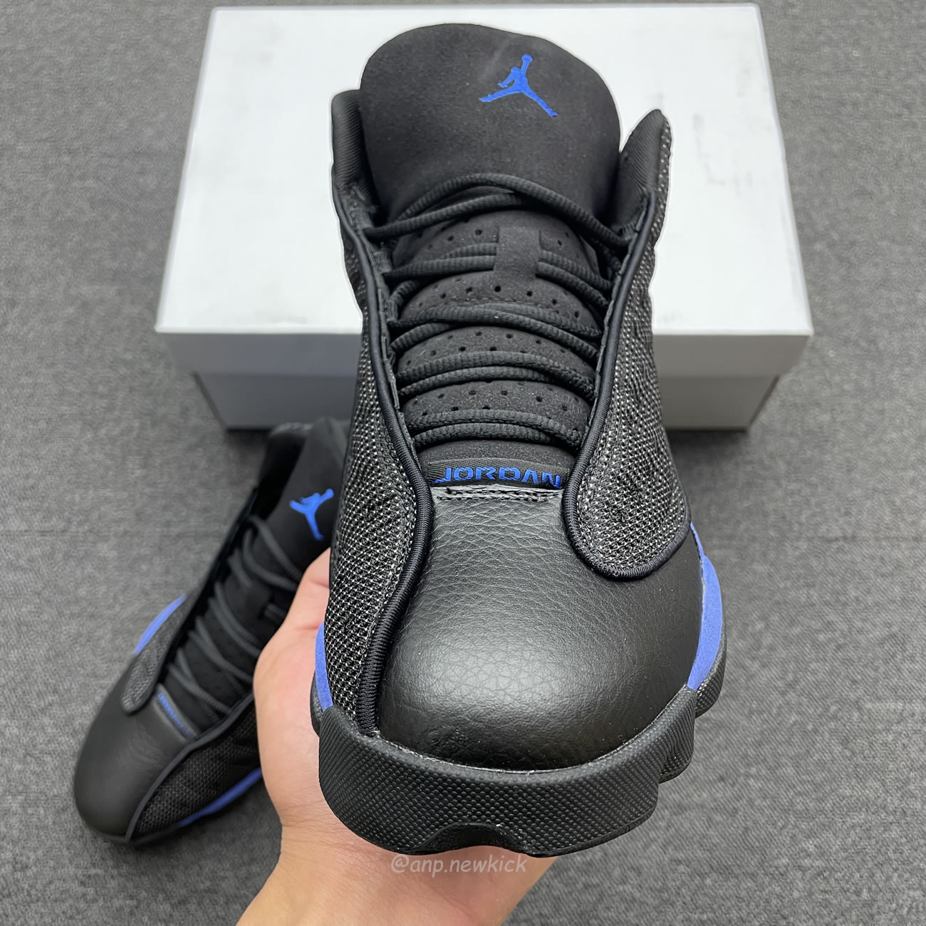 Air Jordan 13 Retro Black Hyper Royal 414571 040 (12) - newkick.cc