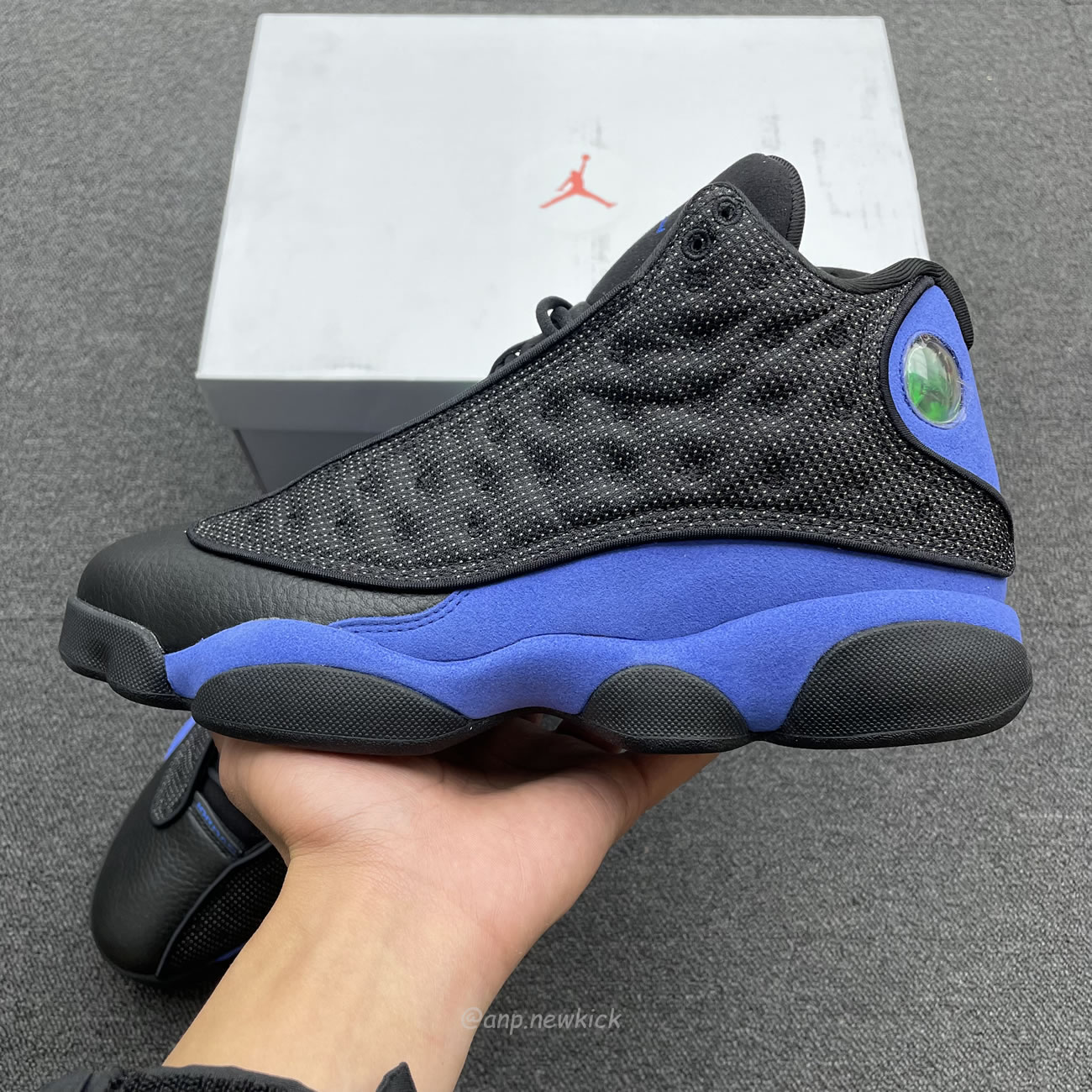 Air Jordan 13 Retro Black Hyper Royal 414571 040 (5) - newkick.cc