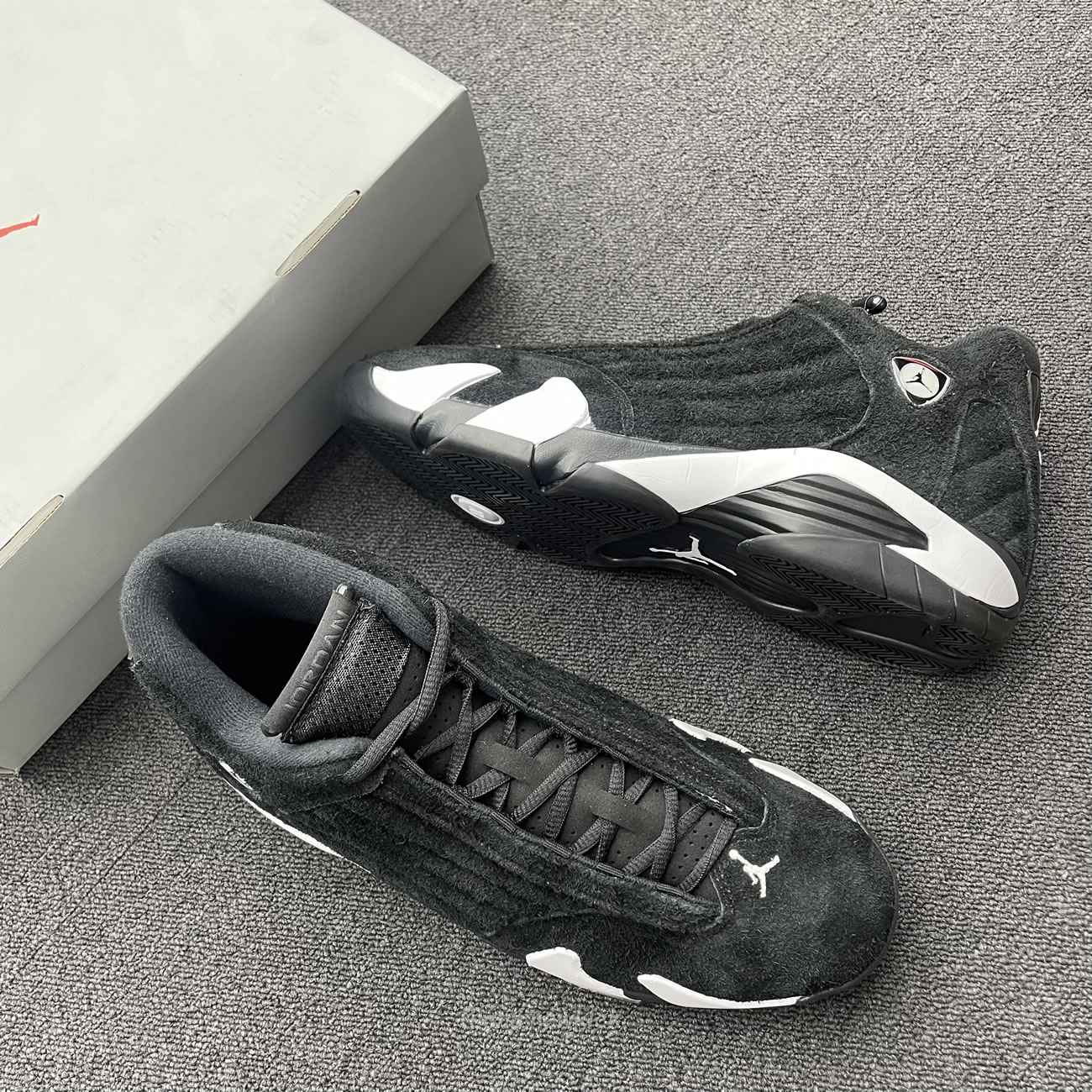 Air Jordan 14 Retro Black White 487471 016 (9) - newkick.cc