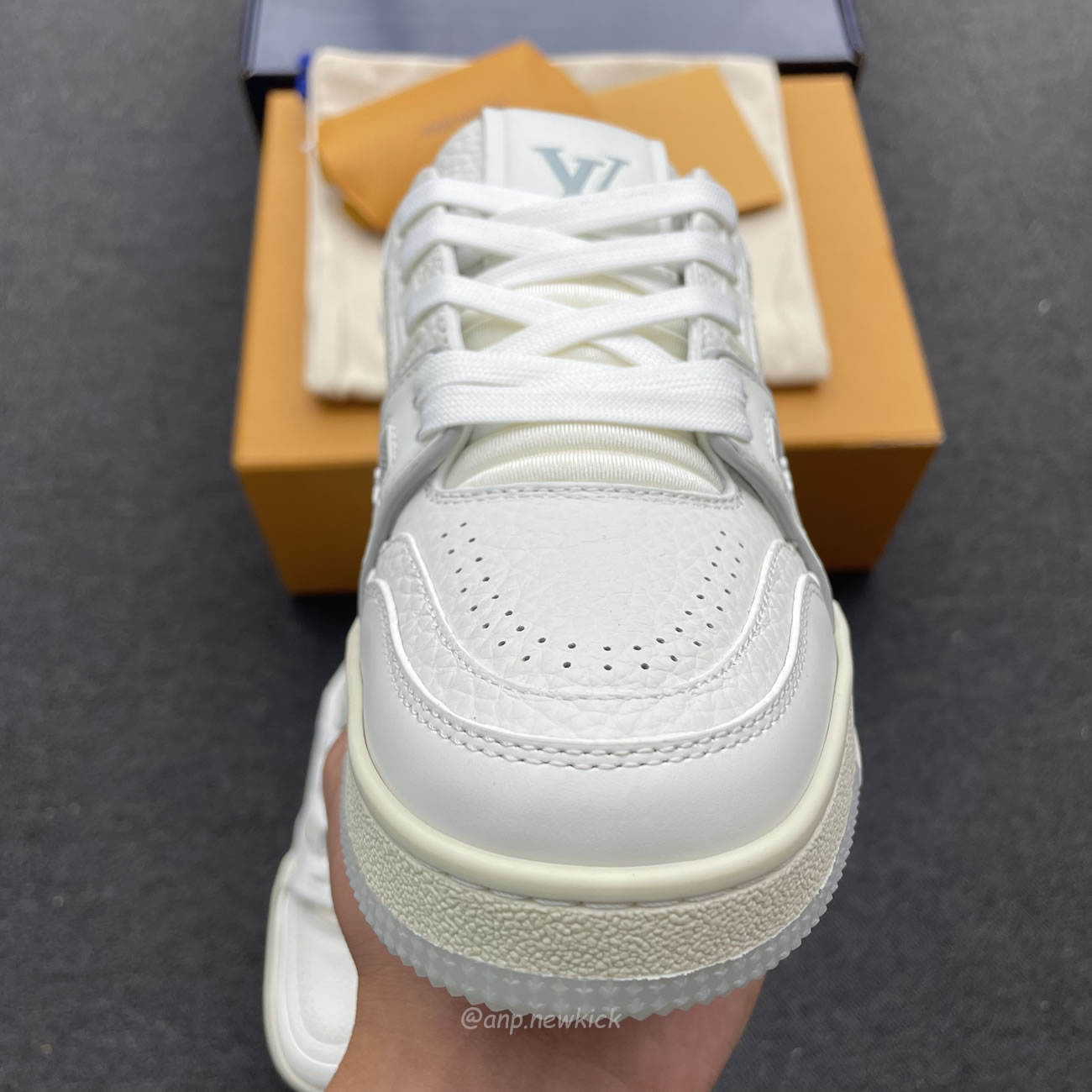 Louis Vuitton Trainer White Signature 51bcolre (10) - newkick.cc