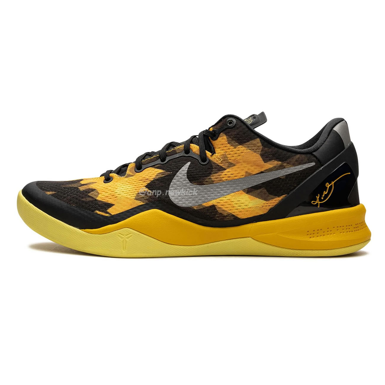 Nike Kobe 8 Xdr Black Yellow 555286‑077 (10) - newkick.cc