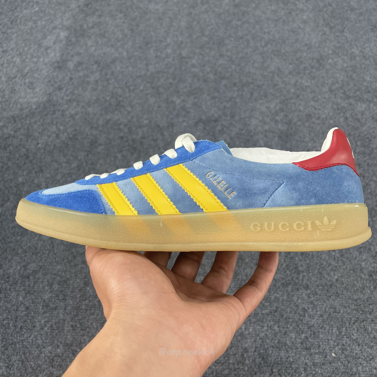 Adidas X Gucci Gazelle Blue 7078489stu04860 (8) - newkick.cc