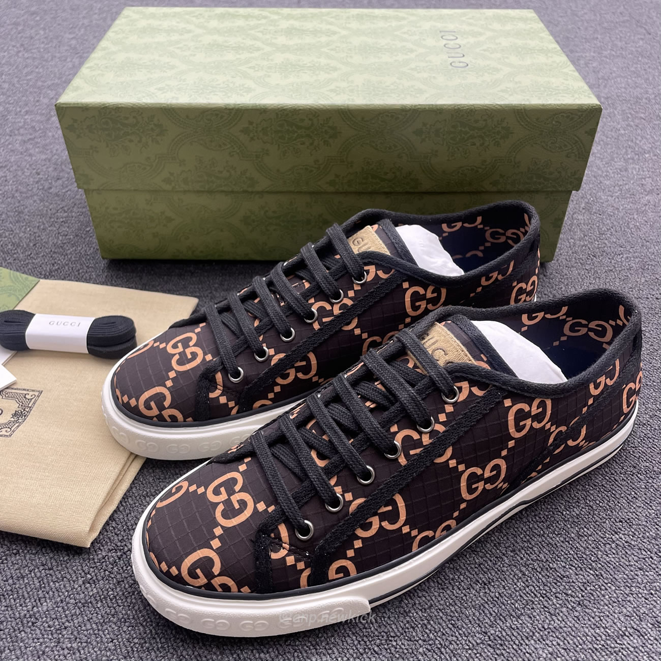 Gucci Ripstop Tennis Brown 771461 Factd 8644 (3) - newkick.cc