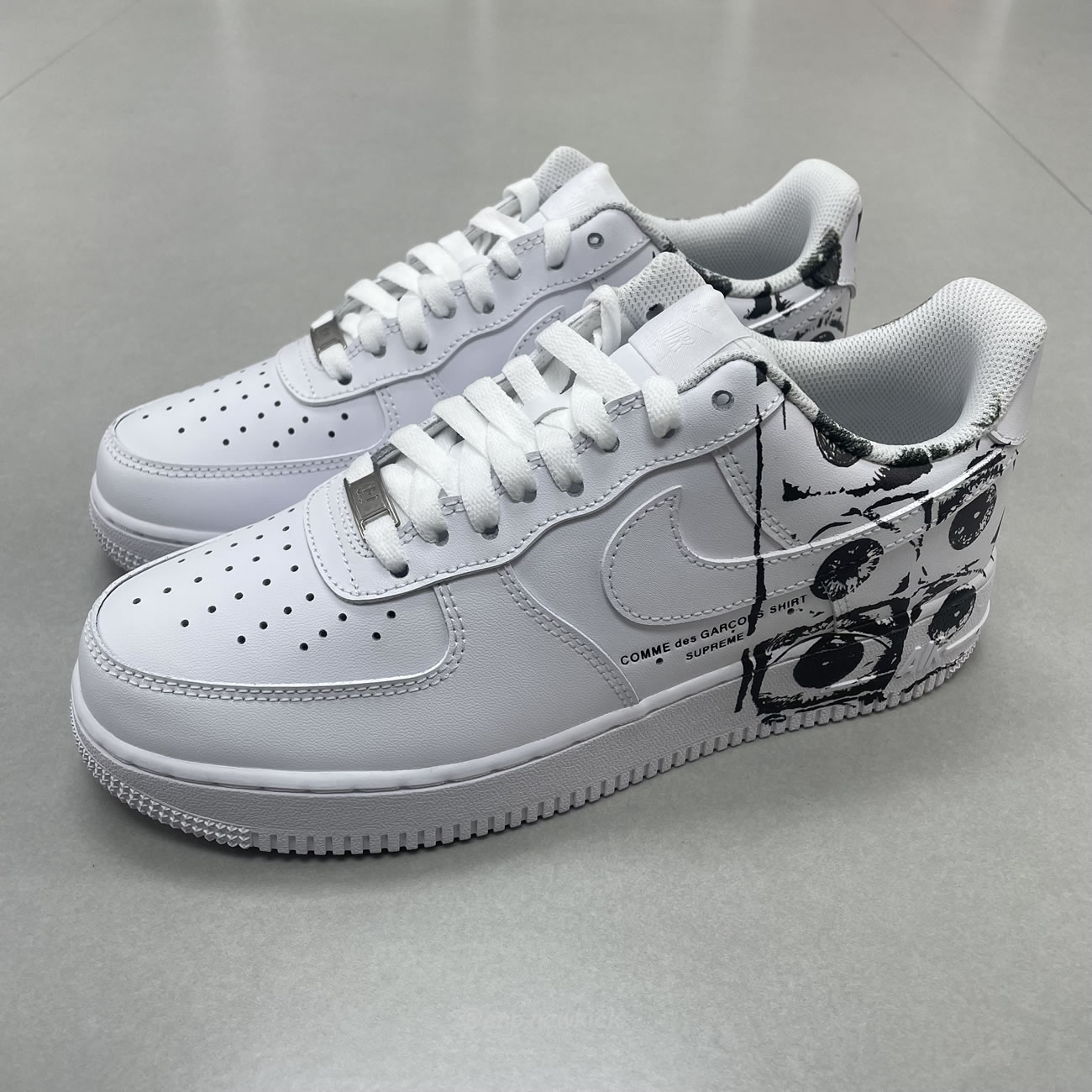 Nike Air Force 1 Low Supreme Comme Des Garcons 923044 100 (7) - newkick.cc