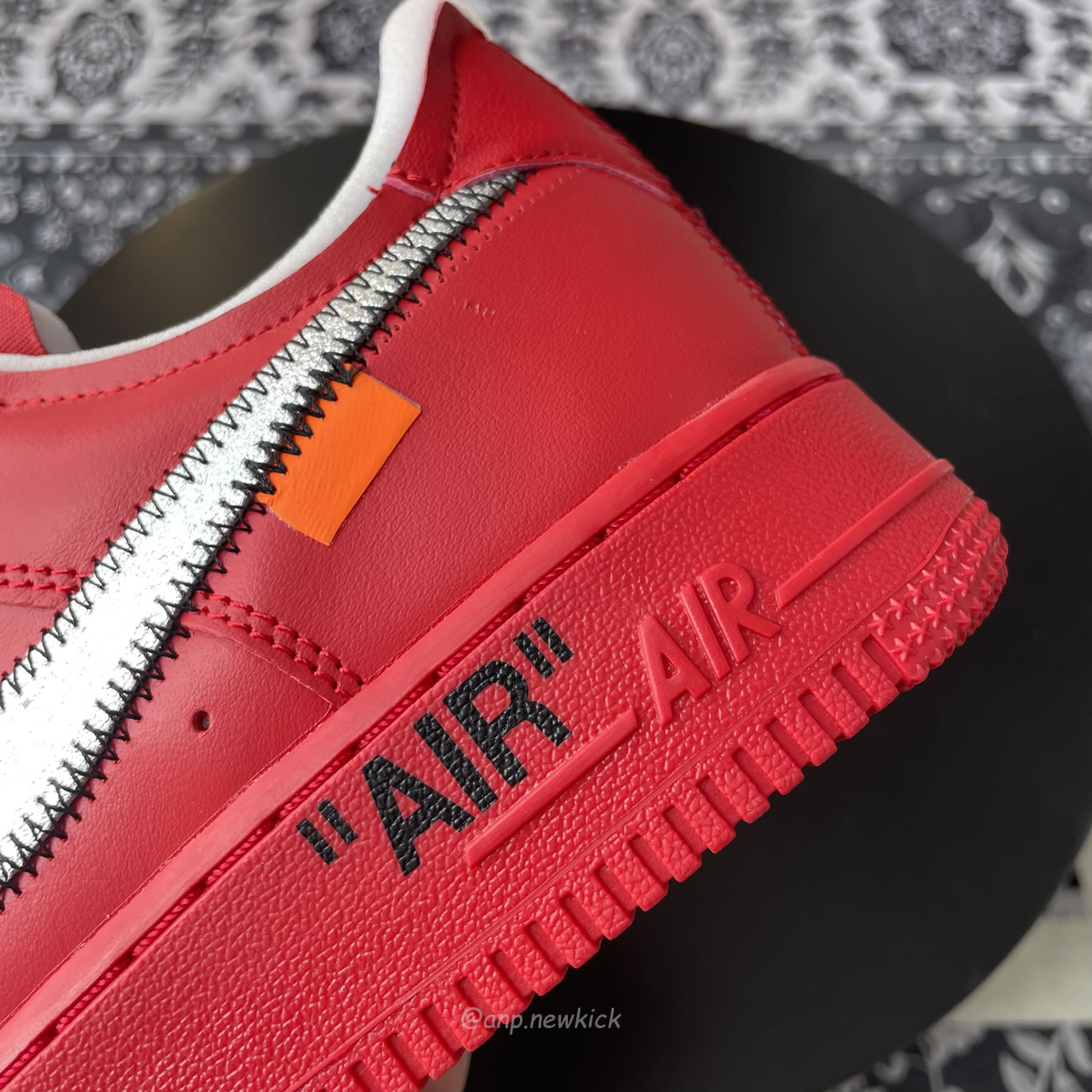 Nike Air Force 1 Low Off White Red Ao4297 600 (4) - newkick.cc