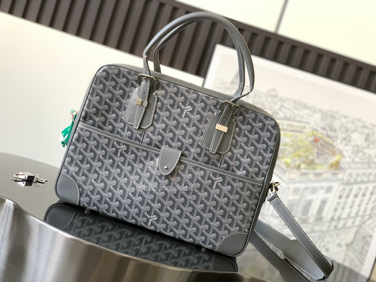 Goyard Ambassade Medium Size Briefcase (9) - newkick.cc