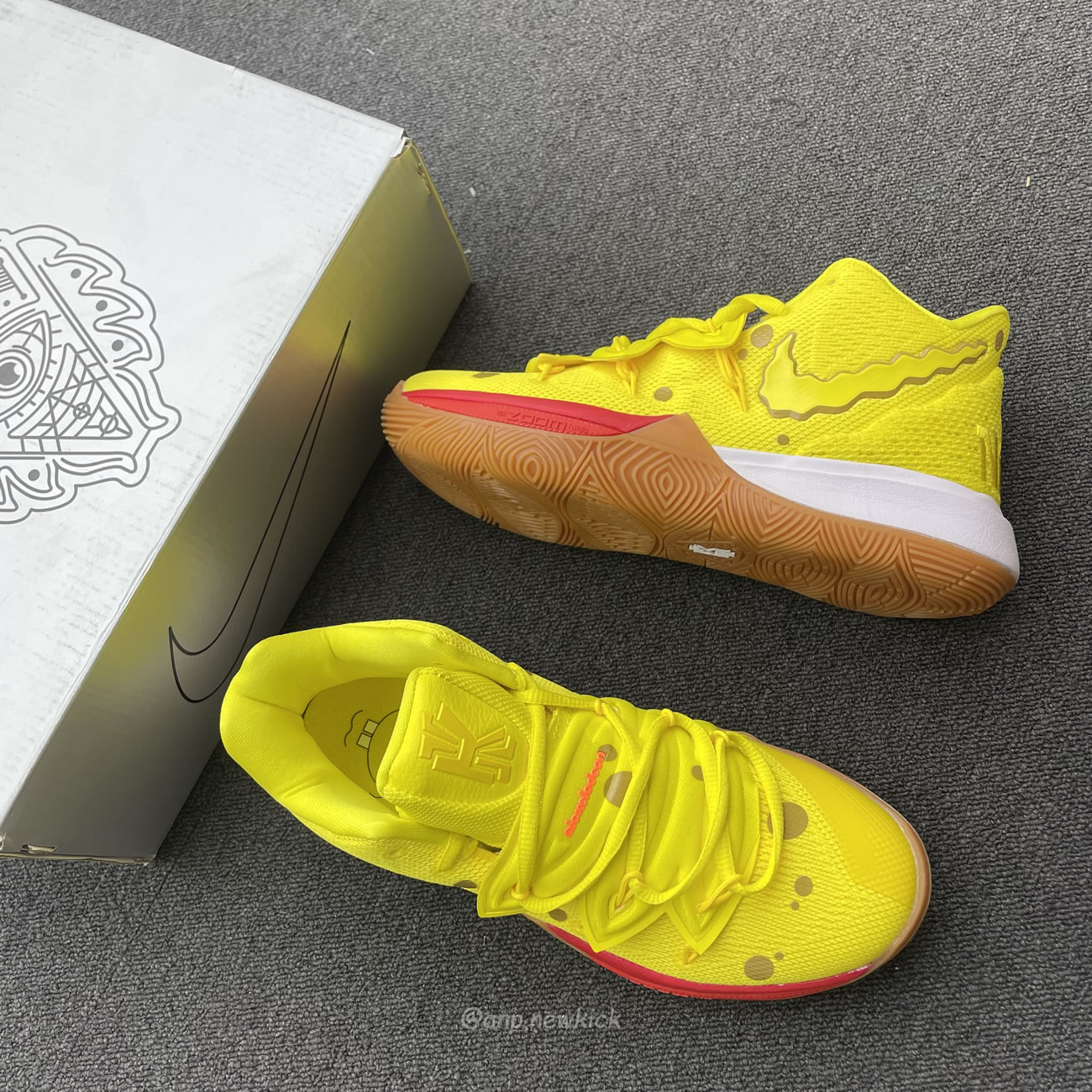 Nike Kyrie 5 Spongebob Squidward Patrick Cj6951 300 Cj6950 600 (36) - newkick.cc