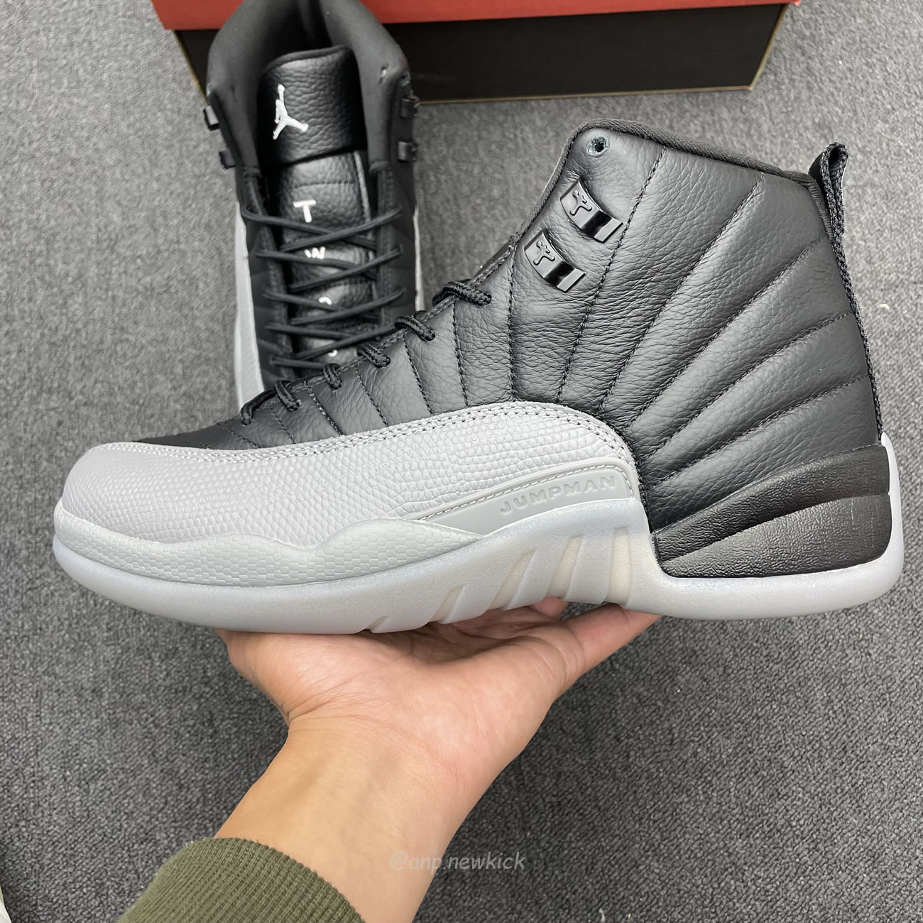 Air Jordan 12 Black Wolf Grey Ct8013 019 (2) - newkick.cc