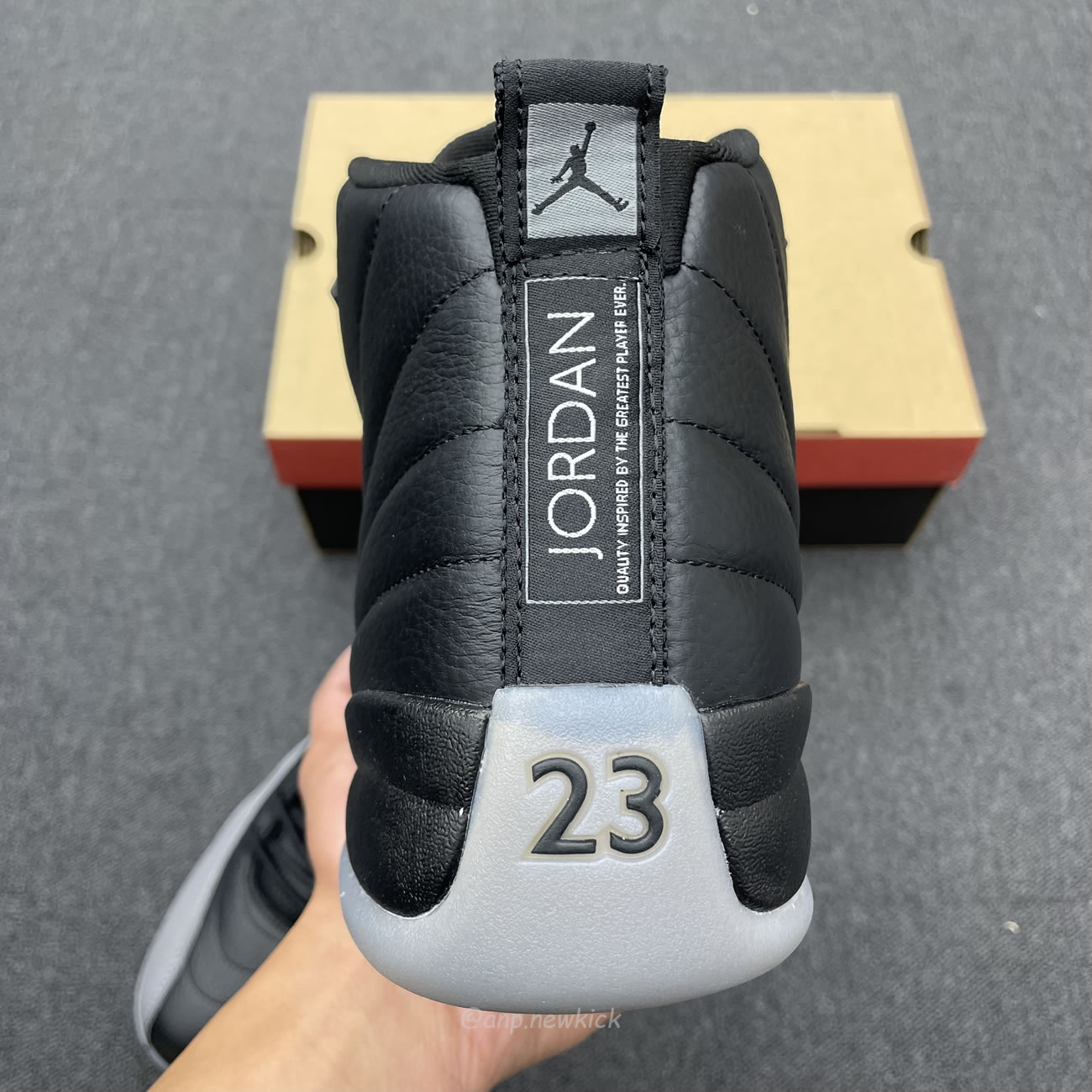 Air Jordan 12 Black Wolf Grey Ct8013 019 (5) - newkick.cc