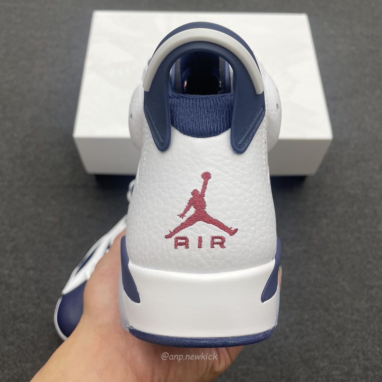 Air Jordan 6 Retro White Navy Red Ct8529 164 (4) - newkick.cc