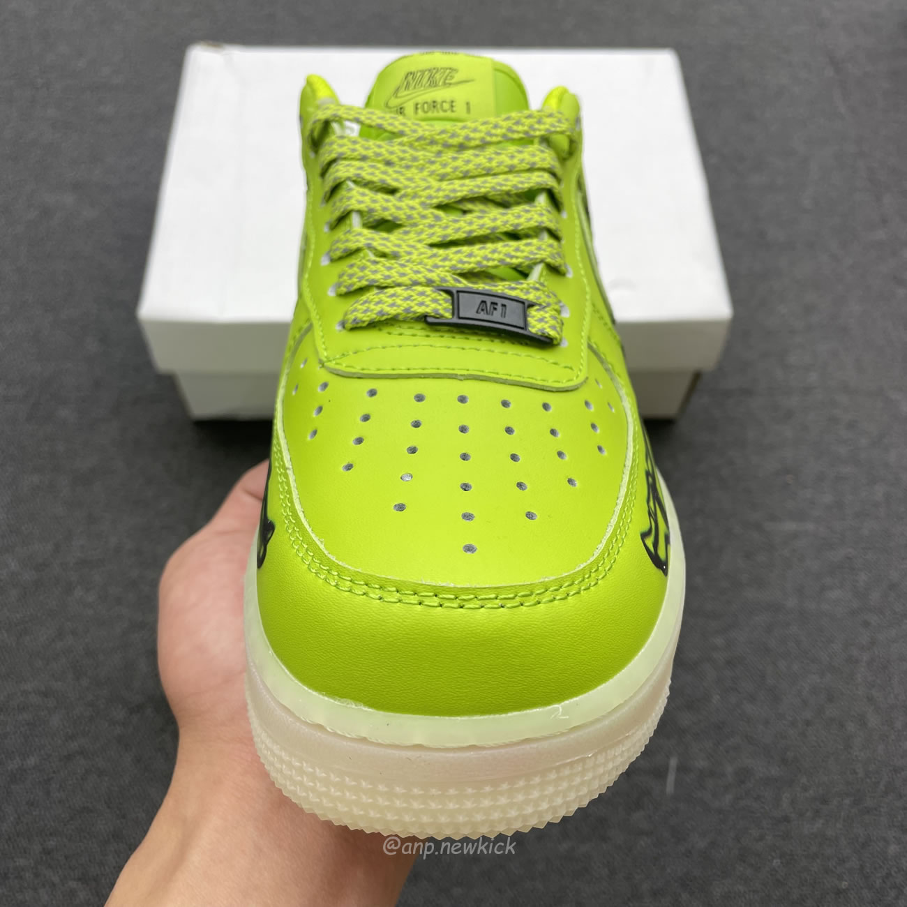 Air Nike Force 1 Qs Skeleton Green Black White Cw2288 111 (10) - newkick.cc