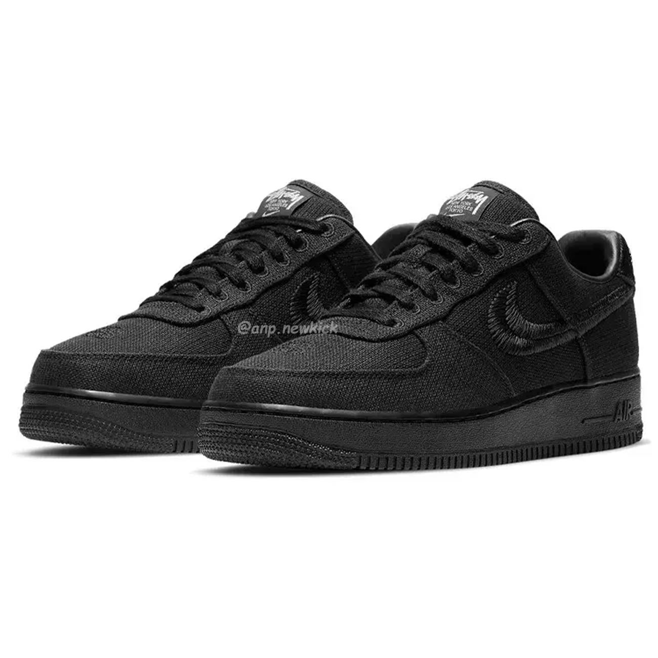 Nike Air Force 1 Low Stussy Black Cz9084 001 (6) - newkick.cc