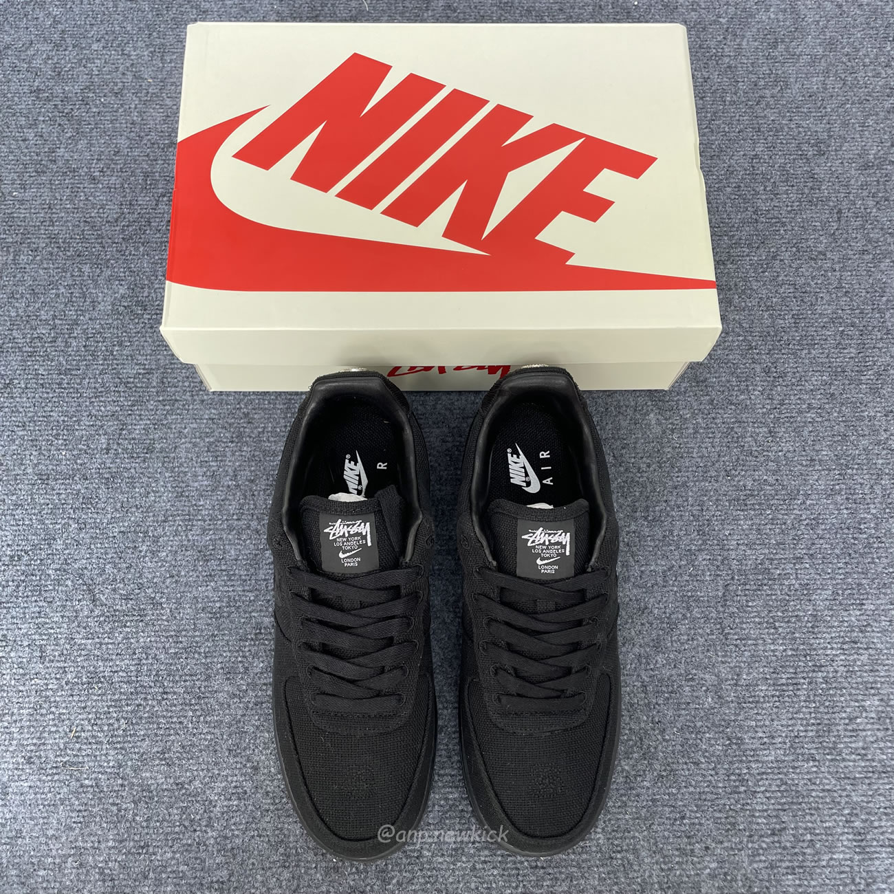 Nike Air Force 1 Low Stussy Black Cz9084 001 (7) - newkick.cc