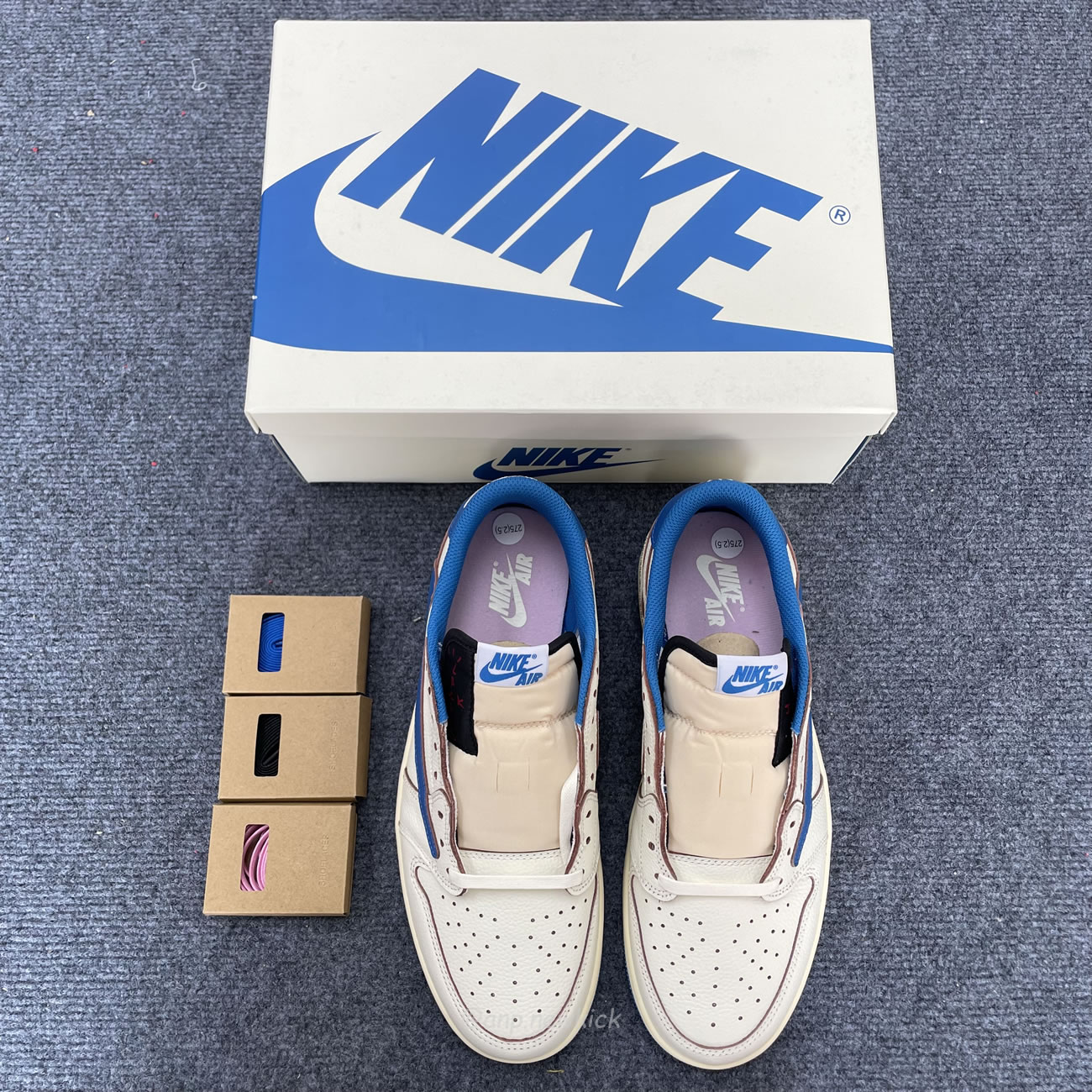 Air Jordan 1 Retro Low Og Sp Fragment X Travis Scott Sail Military Blue Dm7866 104 (9) - newkick.cc