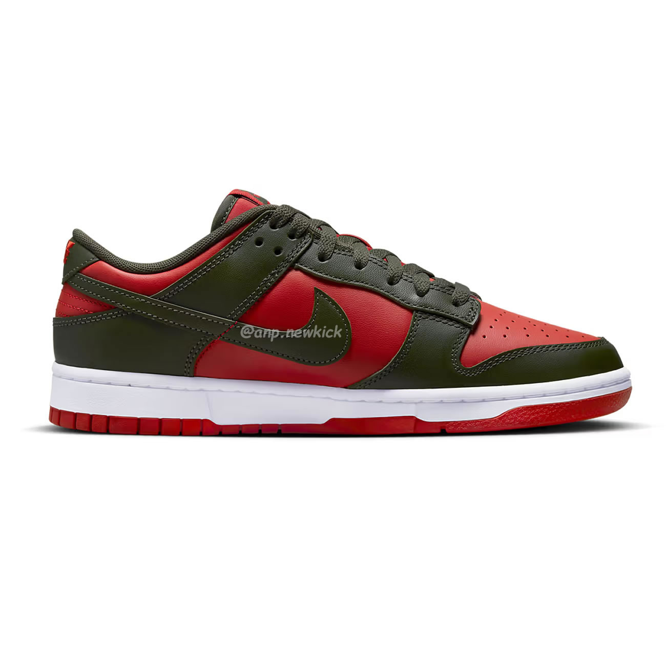 Nike Dunk Low Mystic Red Cargo Khaki Dv0833 600 (3) - newkick.cc