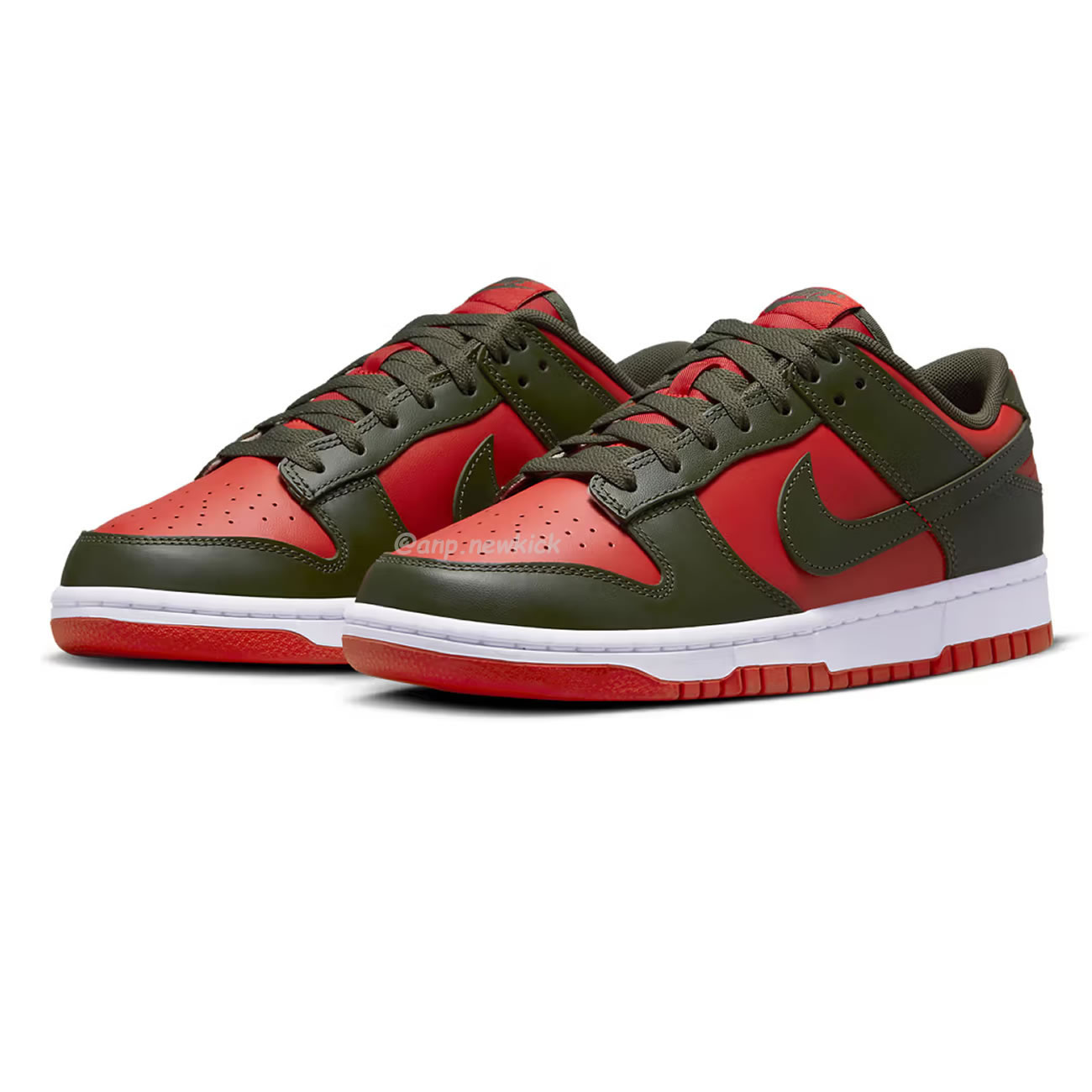 Nike Dunk Low Mystic Red Cargo Khaki Dv0833 600 (4) - newkick.cc