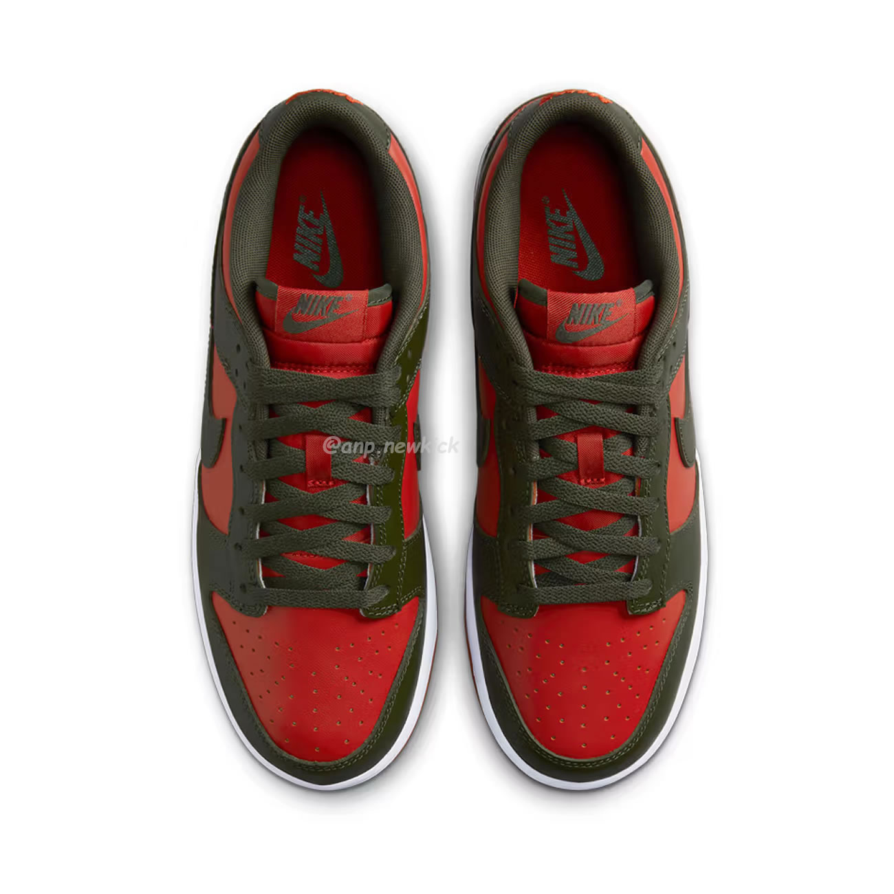 Nike Dunk Low Mystic Red Cargo Khaki Dv0833 600 (5) - newkick.cc