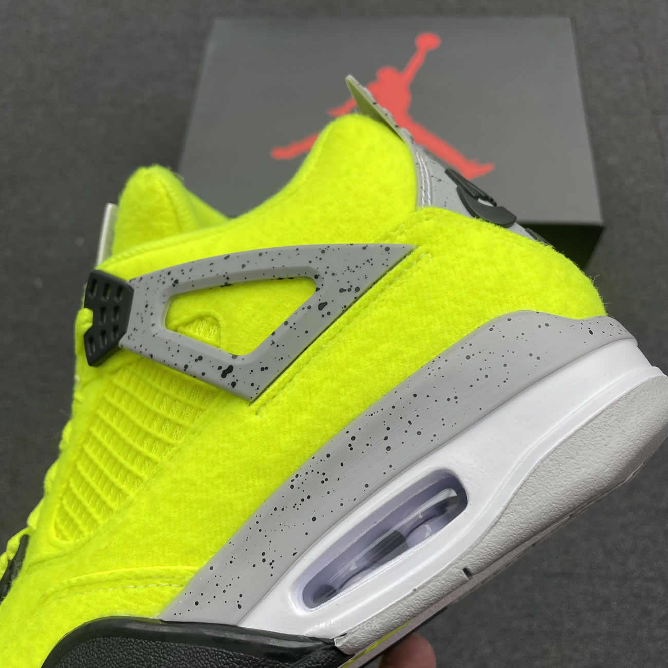 Air Jordan 4 Retro Tennis Ball Dv6773 700 (5) - newkick.cc