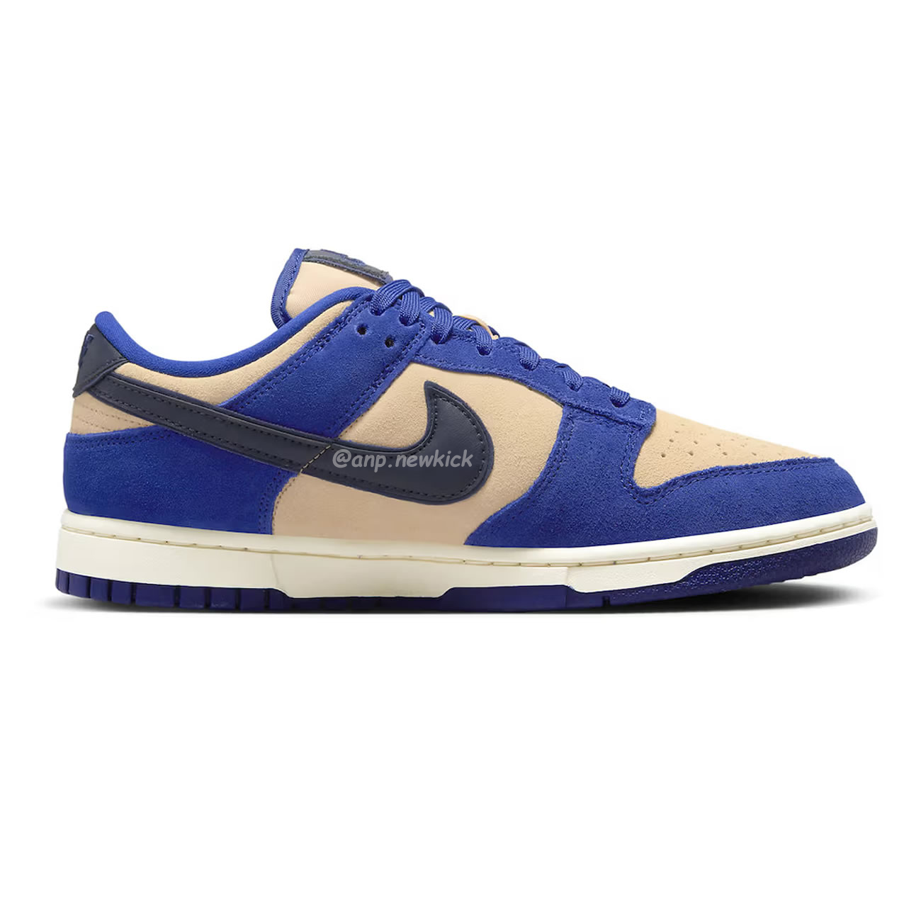 Nike Dunk Low Lx Blue Suede Womens Dv7411 400 (10) - newkick.cc