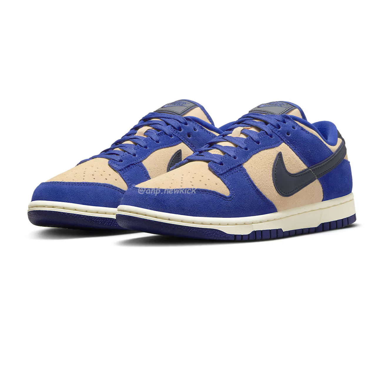 Nike Dunk Low Lx Blue Suede Womens Dv7411 400 (13) - newkick.cc