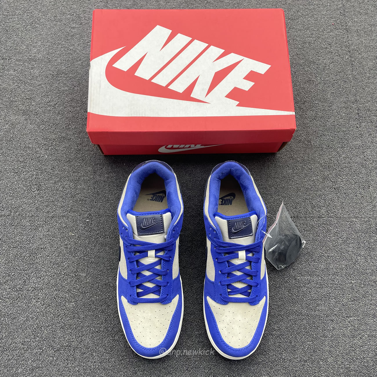 Nike Dunk Low Lx Blue Suede Womens Dv7411 400 (5) - newkick.cc