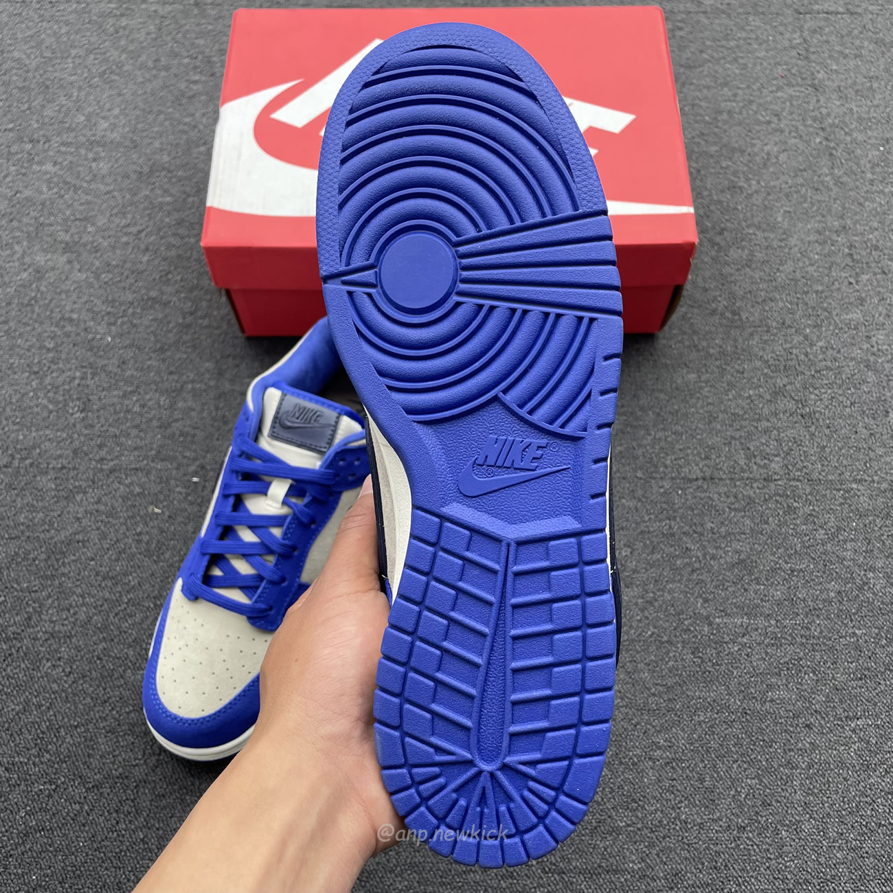 Nike Dunk Low Lx Blue Suede Womens Dv7411 400 (8) - newkick.cc