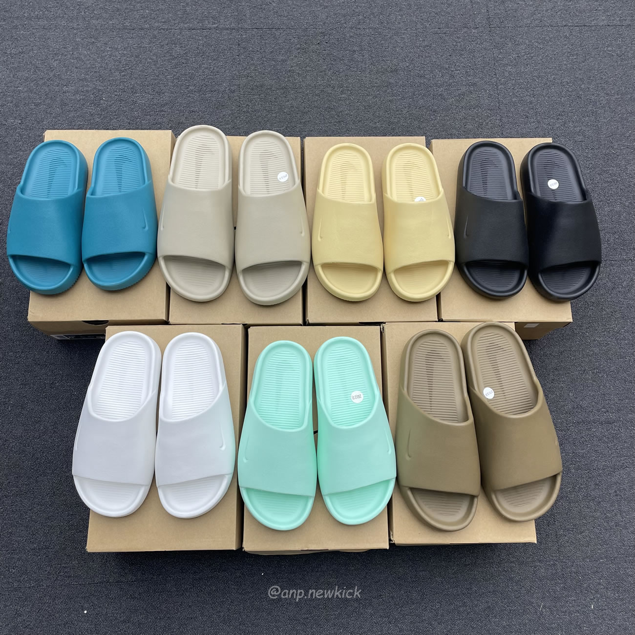 Nike Calm Slide Jade Ice Black Sesame Geode Teal White Brown Dx4816 300 (2) - newkick.cc