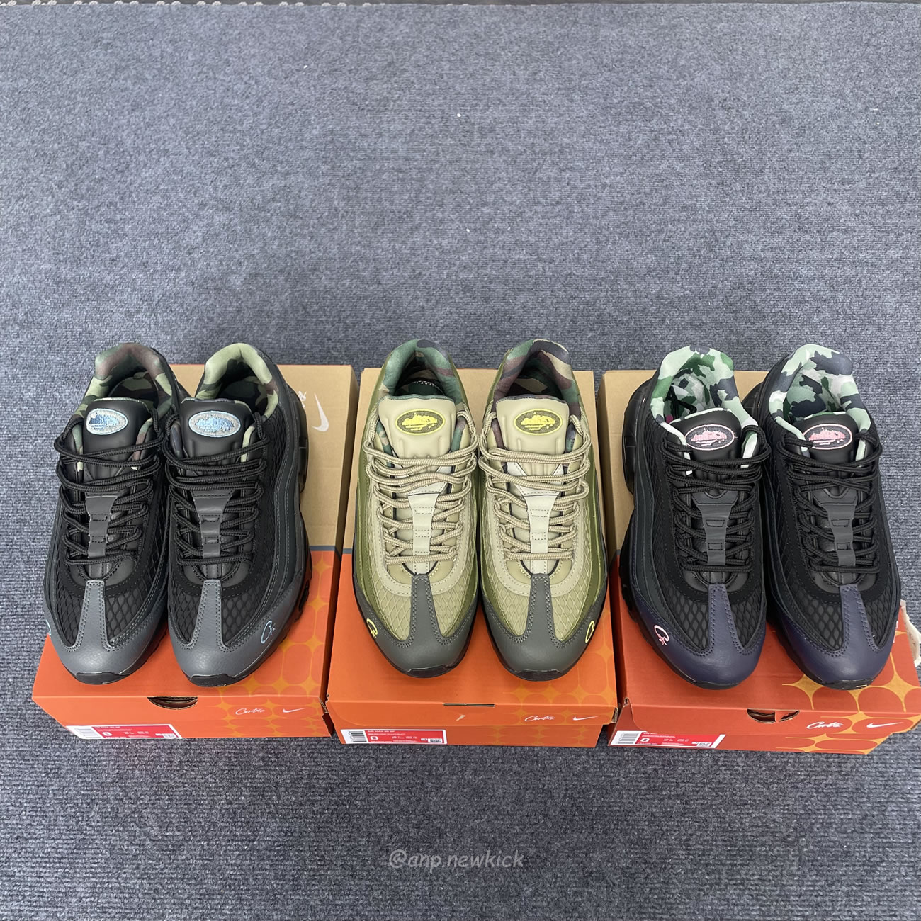 Nike Air Max 95 Sp Corteiz Pink Beam Fb2709 001 Gutta Green Fb2709 300 Aegean Storm Fb2709 002 (2) - newkick.cc