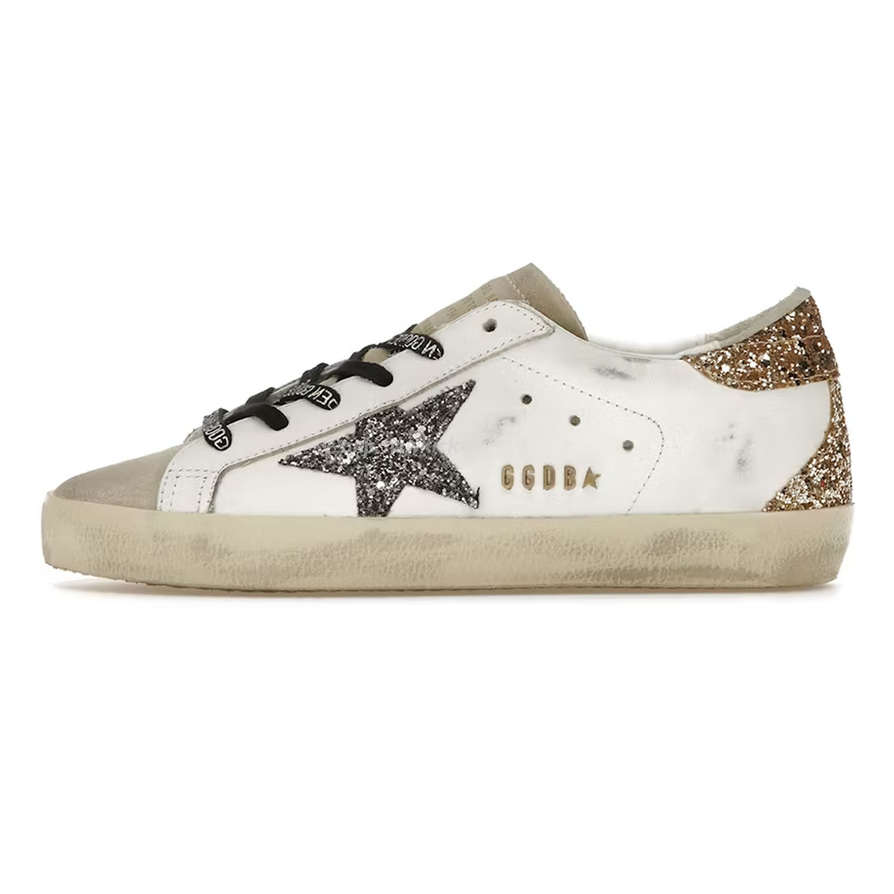 Golden Goose Super Star White Silver Gold Glitter Womens Gwf00102 (1) - newkick.cc