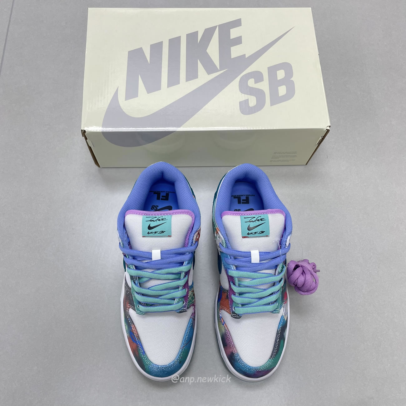 Nike Sb Dunk Low Futura Laboratories Bleached Aqua Hf6061 400 (2) - newkick.cc