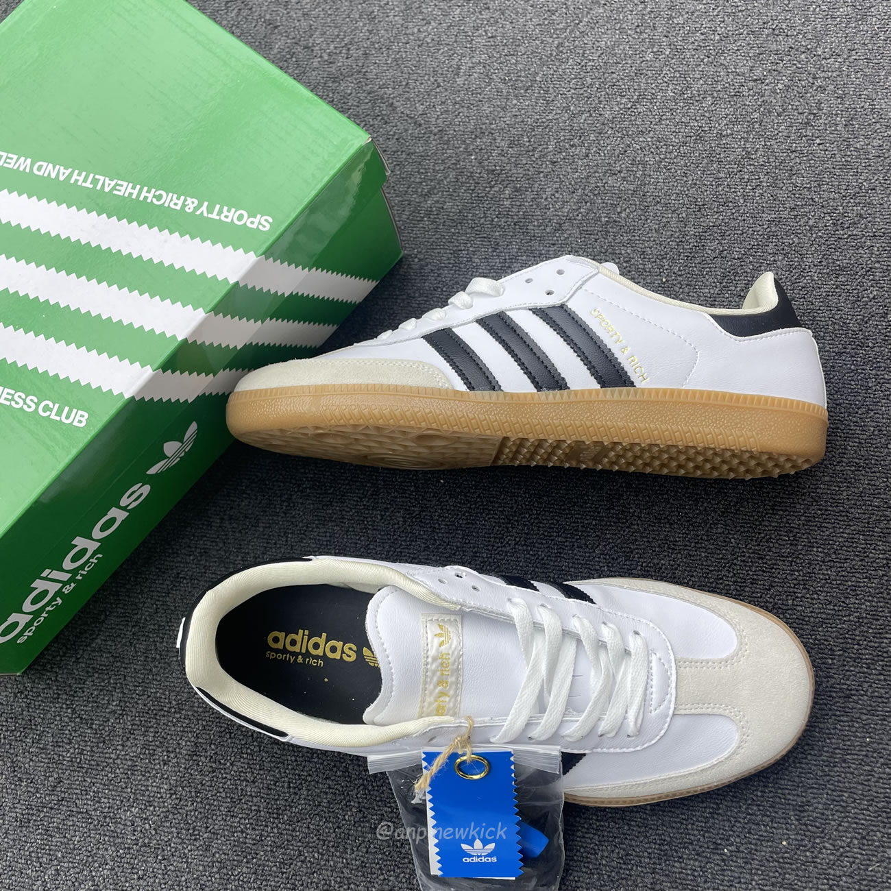 Adidas Samba Og Sporty Rich White Black Hp3354 (5) - newkick.cc