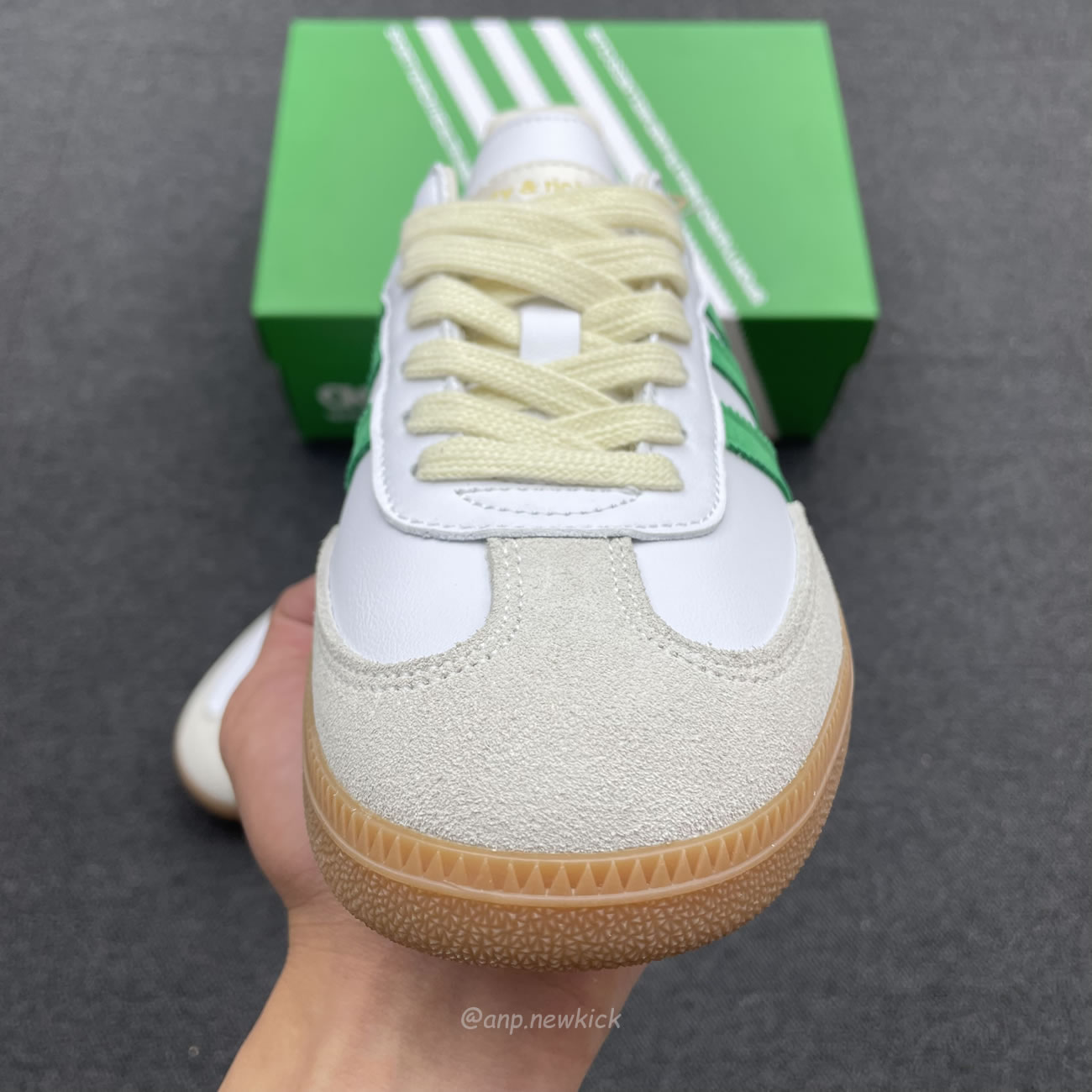 Adidas Samba Og Sporty Rich White Green Hq6075 (3) - newkick.cc