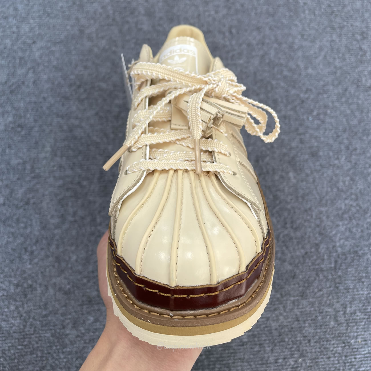 Adidas Superstar Clot By Edison Chen Milk Tea Jq6117 (7) - newkick.cc