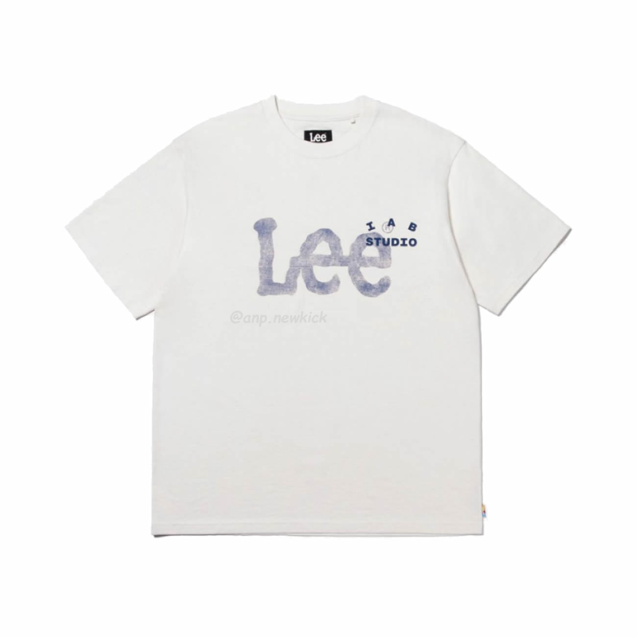 Lee X Iab Big Twitch Logo T Shirt White (1) - newkick.cc