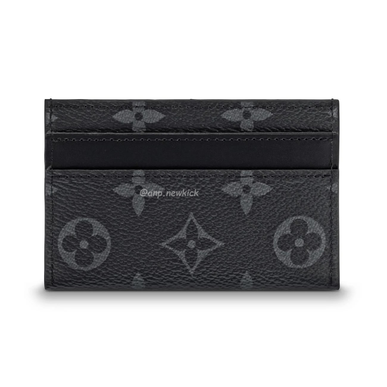 Louis Vuitton Card Holder Porte Cartes Double Monogram Eclipse Blackgrey M62170 (1) - newkick.cc