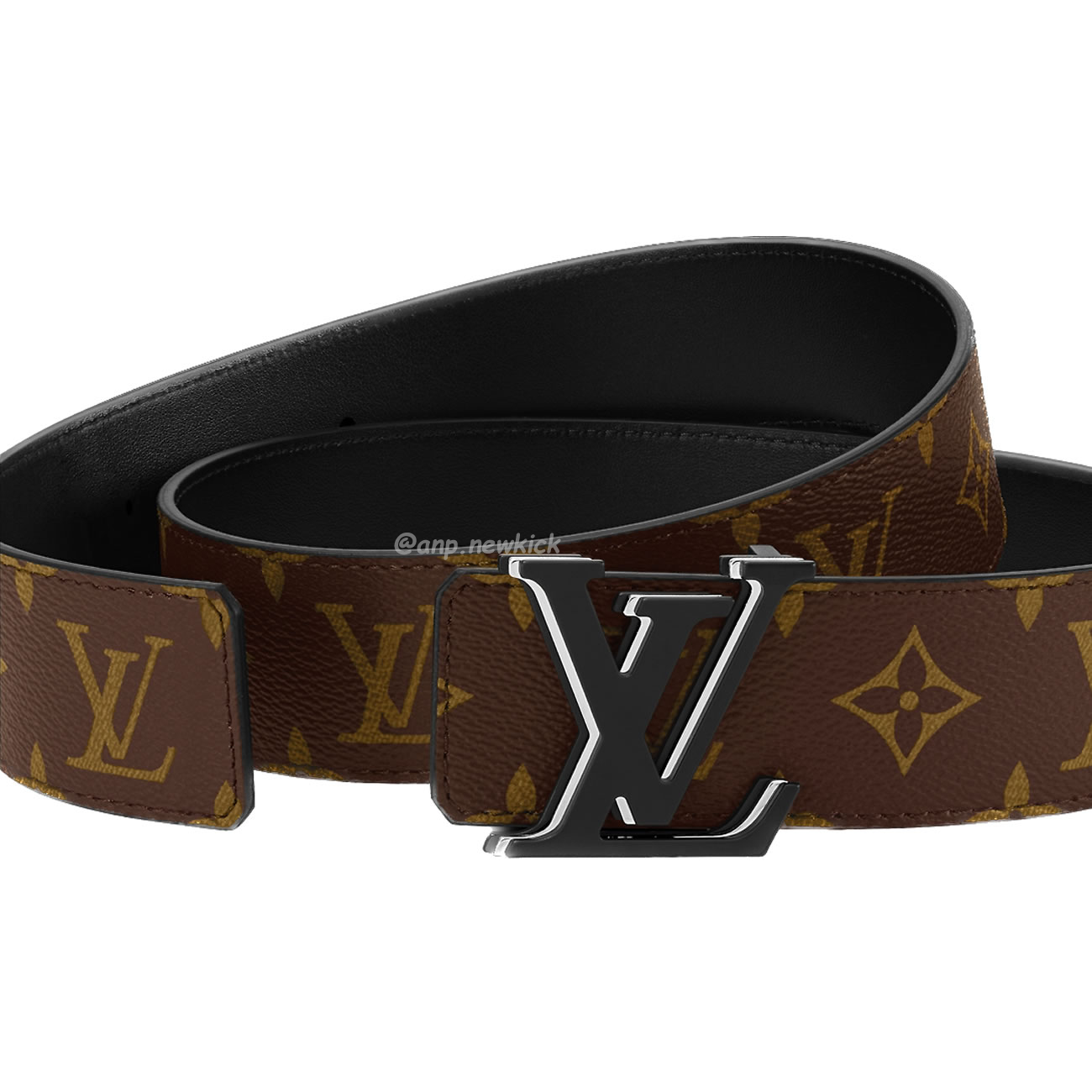 Louis Vuitton Lv Skatepark 40mm Reversible Belt Monogram Eclipse Black M8263q (4) - newkick.cc