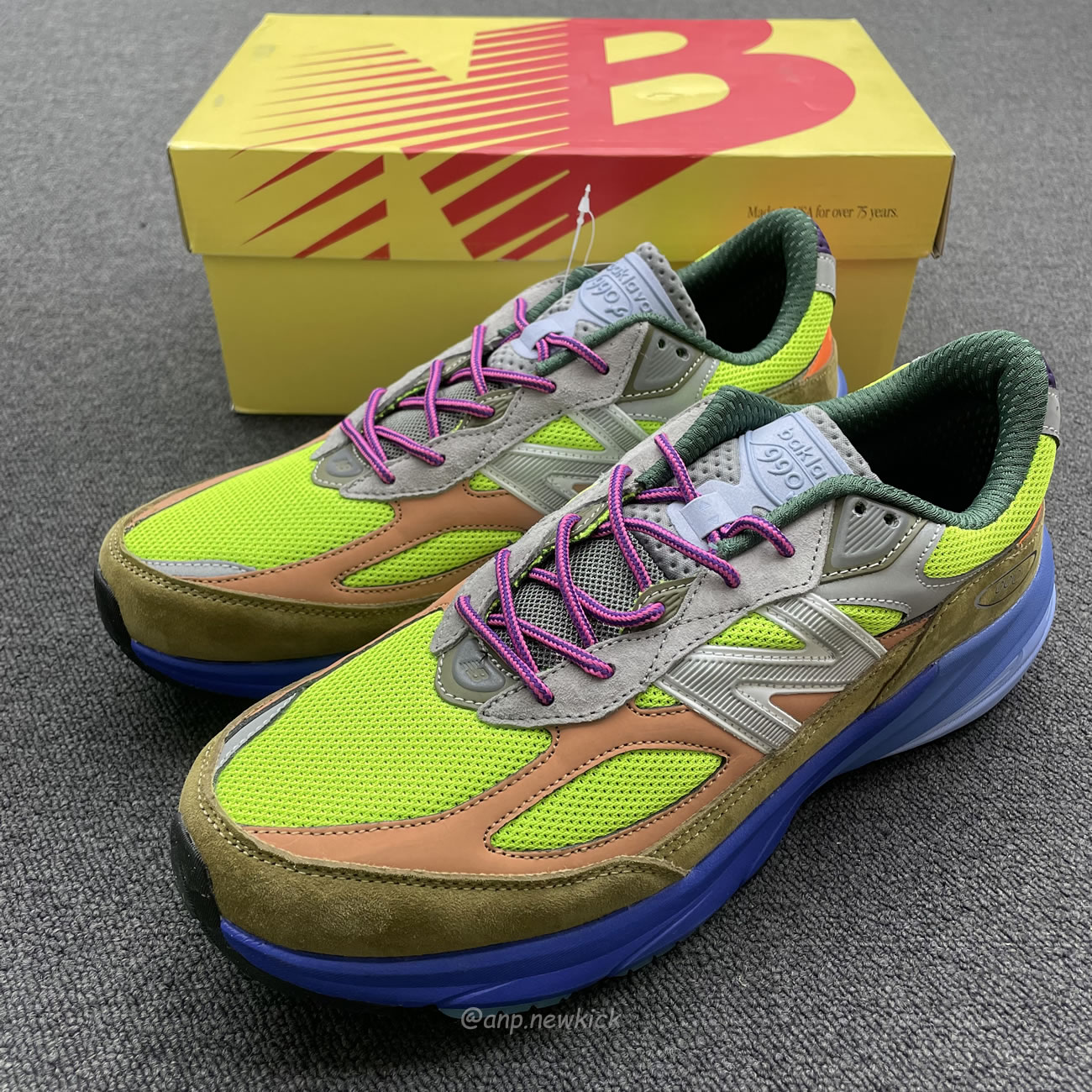 New Balance 990v6 Miusa Action Bronson Baklava M990ab6 (2) - newkick.cc