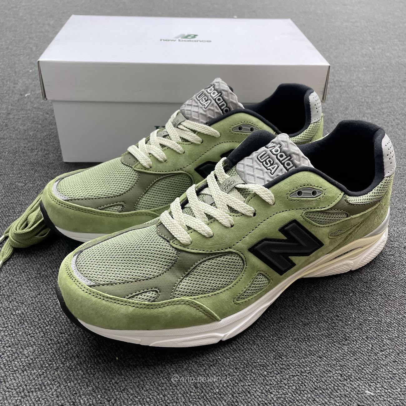 New Balance 990v3 Miusa Jjjjound Olive M990jd3 (10) - newkick.cc