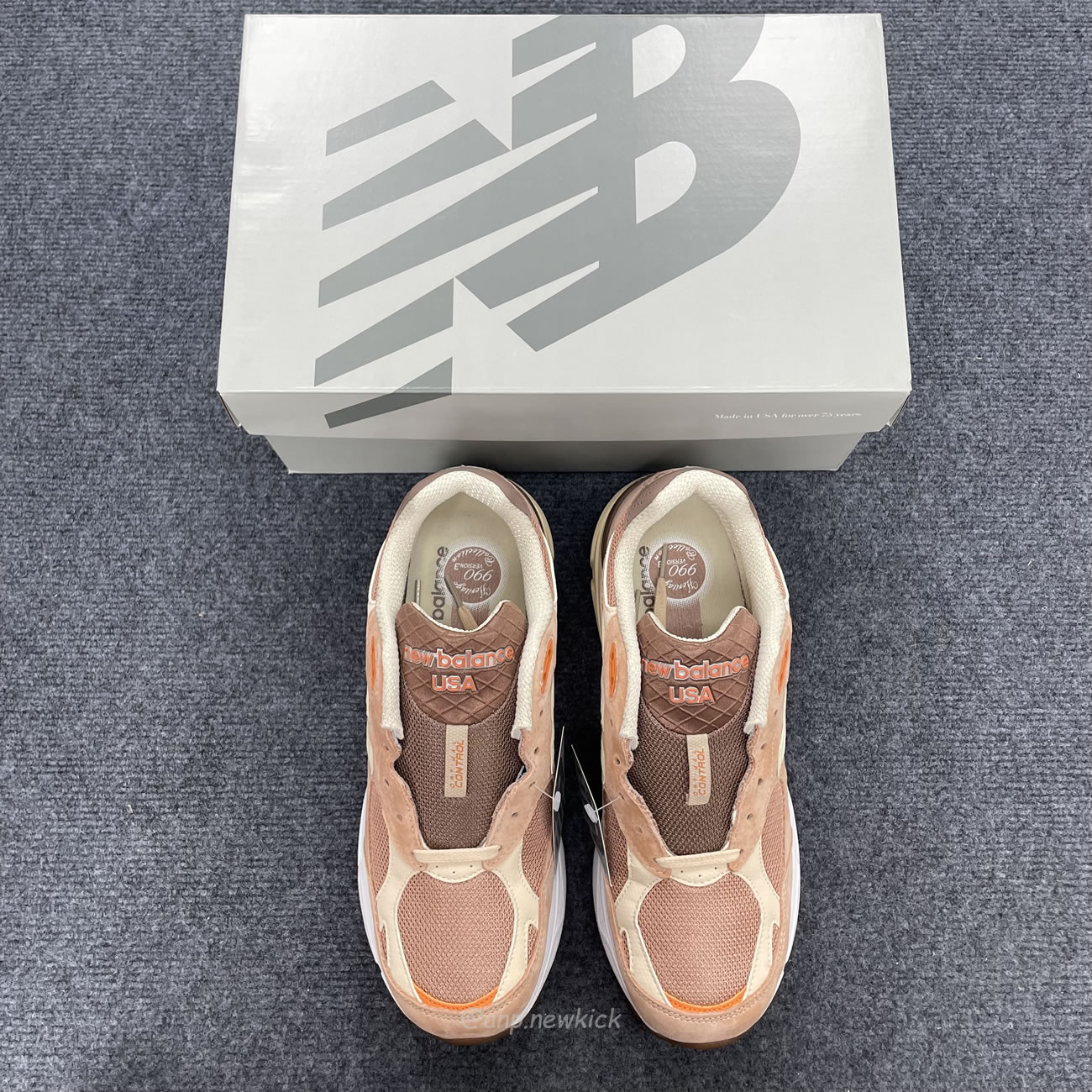 New Balance 990v3 Miusa Size Exclusive Orange Cream M990sz3 (9) - newkick.cc