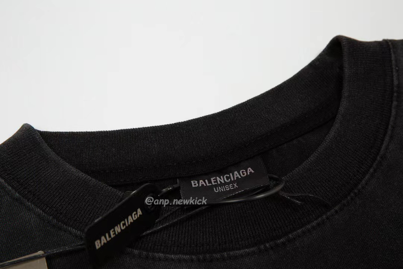 Balenciaga Sanskrit Alphabet Full Body Print Short Sleeve T Shirt (2) - newkick.cc